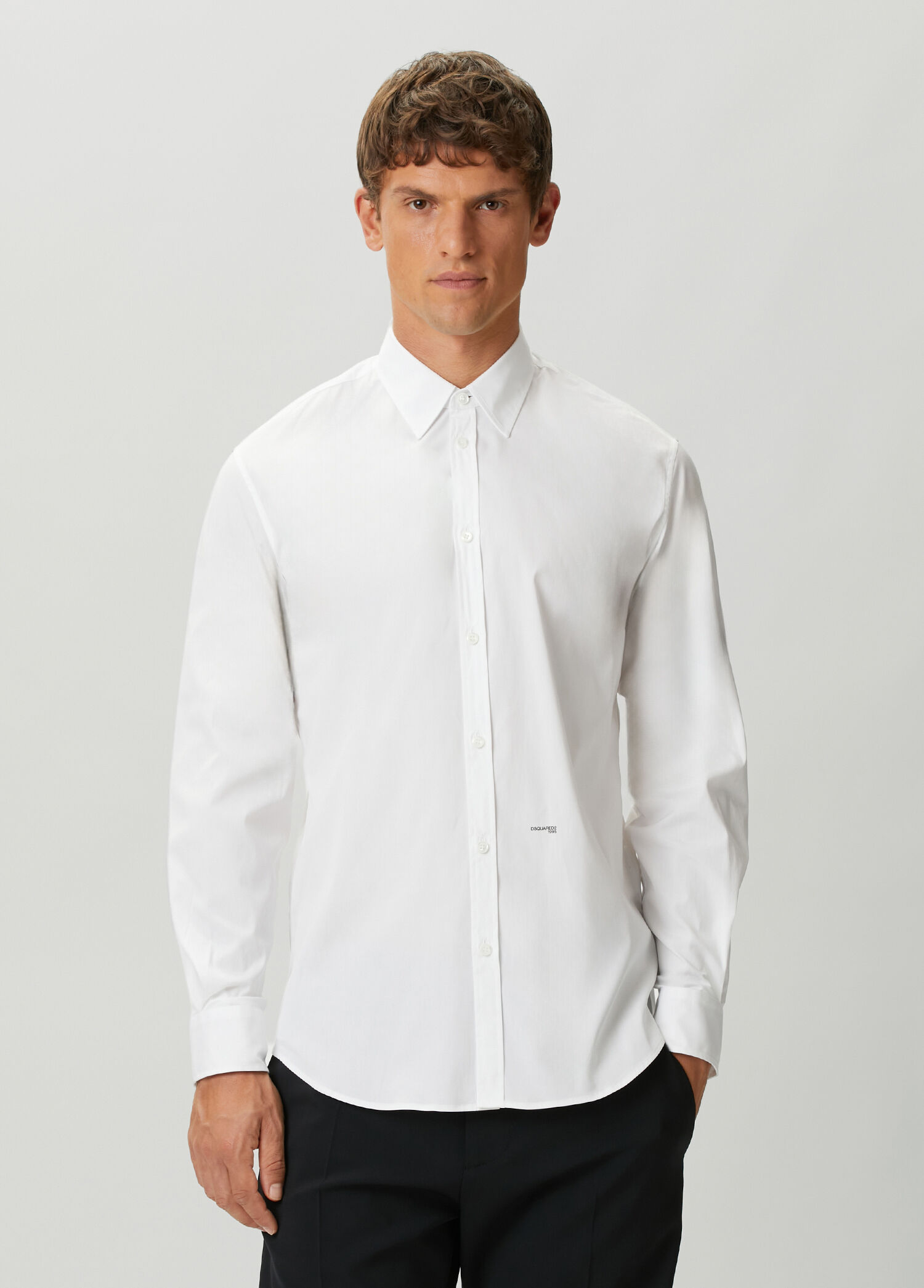 Relaxed Fit Dan White Logo Detailed Shirt