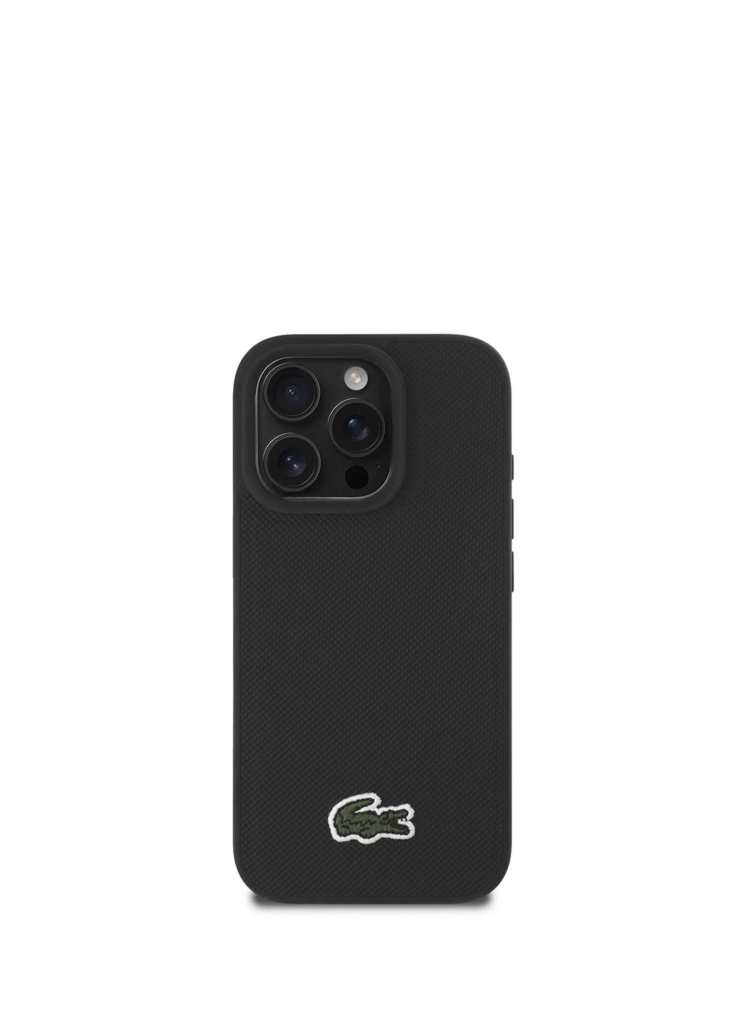 PU Pike Desenli Metal Logolu iPhone 16 Pro Max Telefon Kılıfı + Type-C Kablo 1.5m