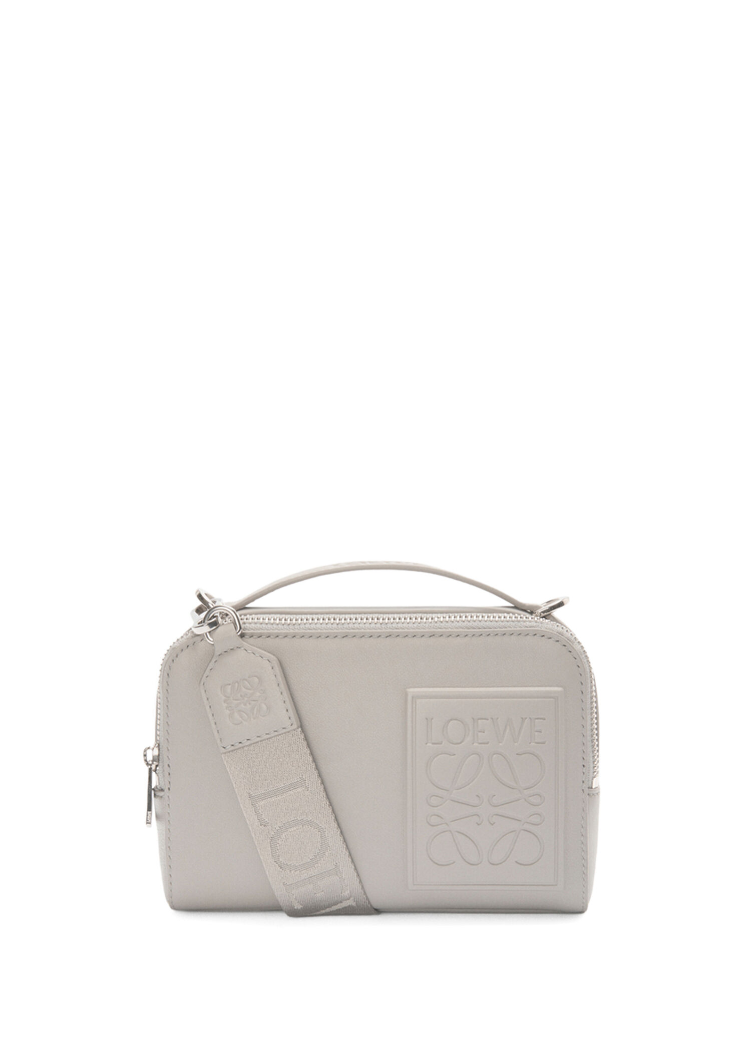 Dark Grey Men's Leather Bag