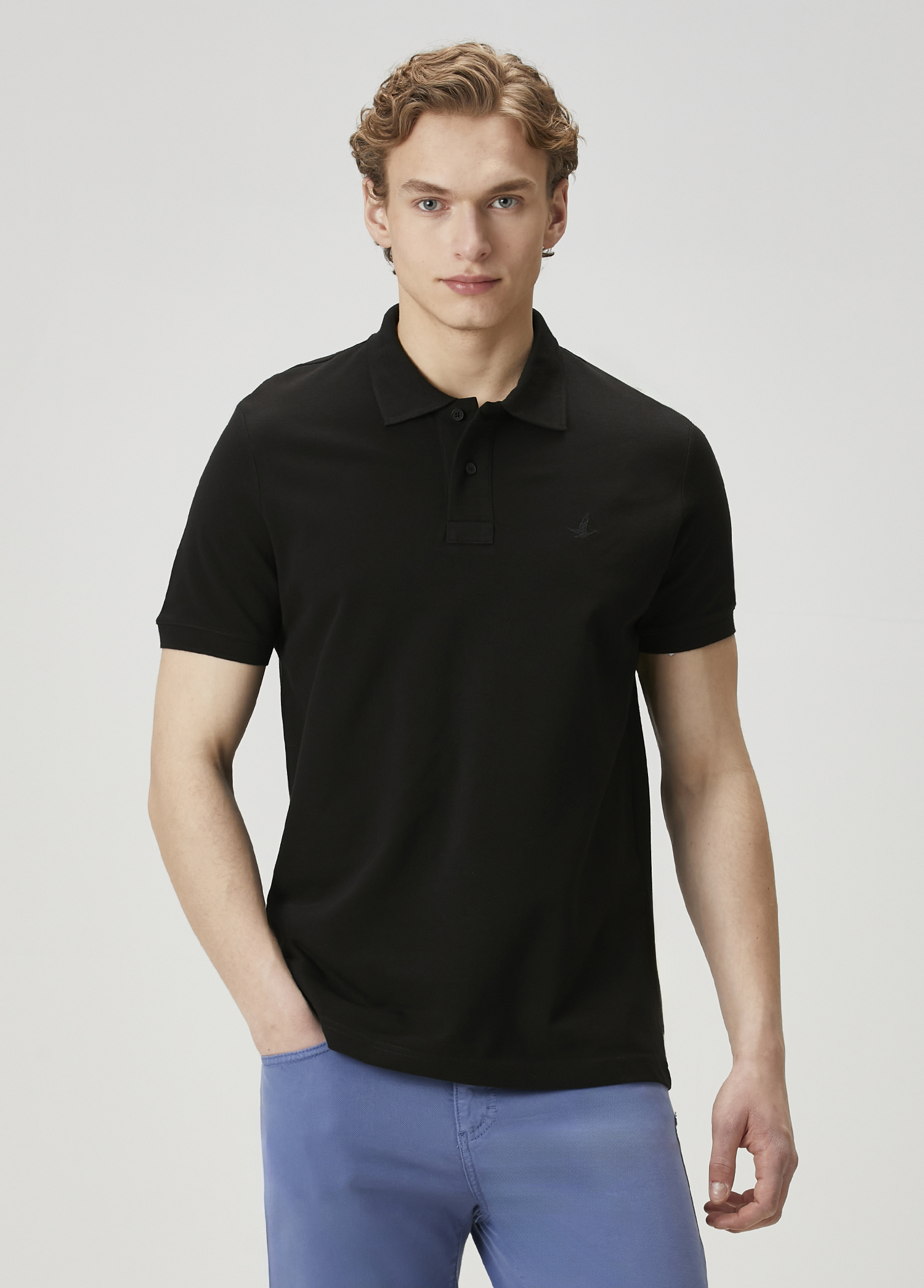 Siyah Polo t-shirt