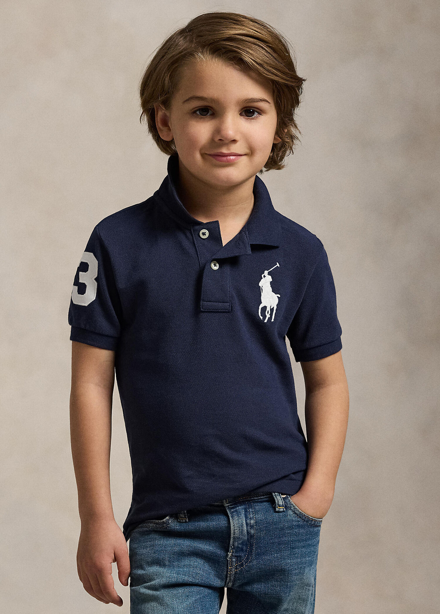 Lacivert Erkek Çocuk Polo T-shirt