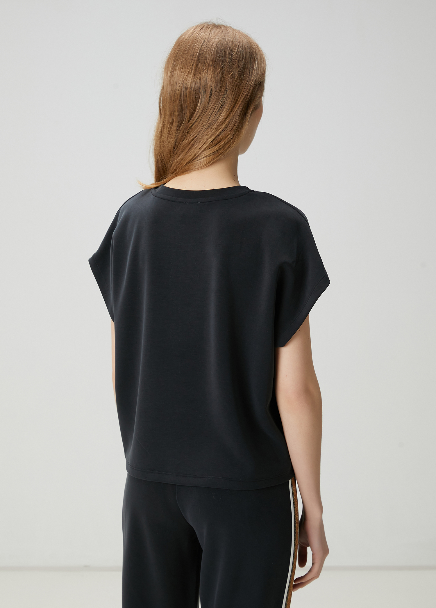 Siyah Bantlı Sweatshirt_4