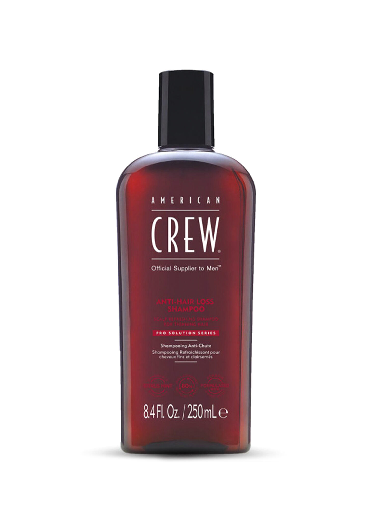 American Crew - Anti - Hair Loss Erkekler İçin Dökülme Karşıtı Nemlendirici Şampuan 250 ml - Şeffaf
