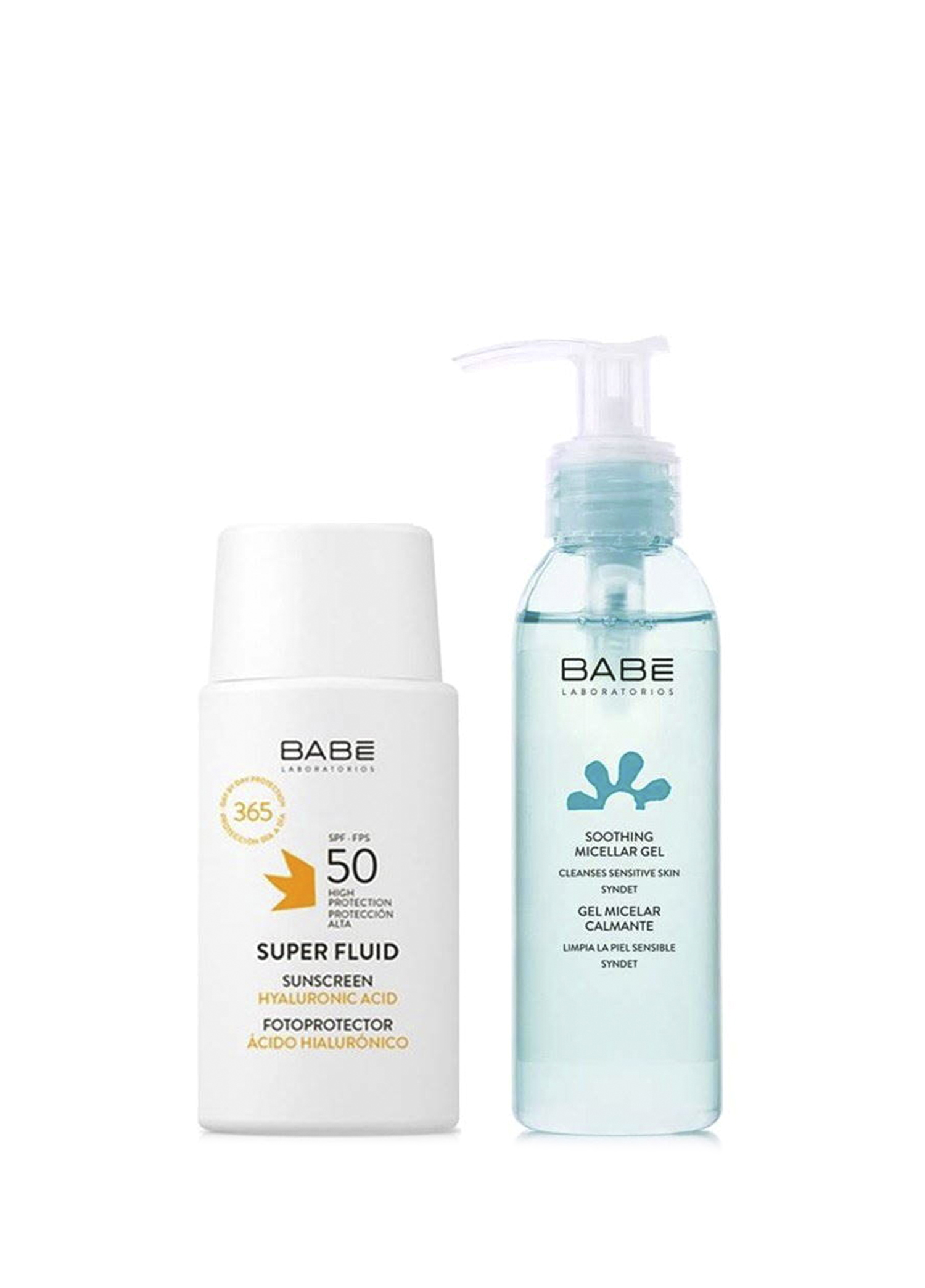 Super Fluid SPF50+ Güneş Koruyucu 50 ml + Yatıştırıcı Micellar Jel 90 ml Set