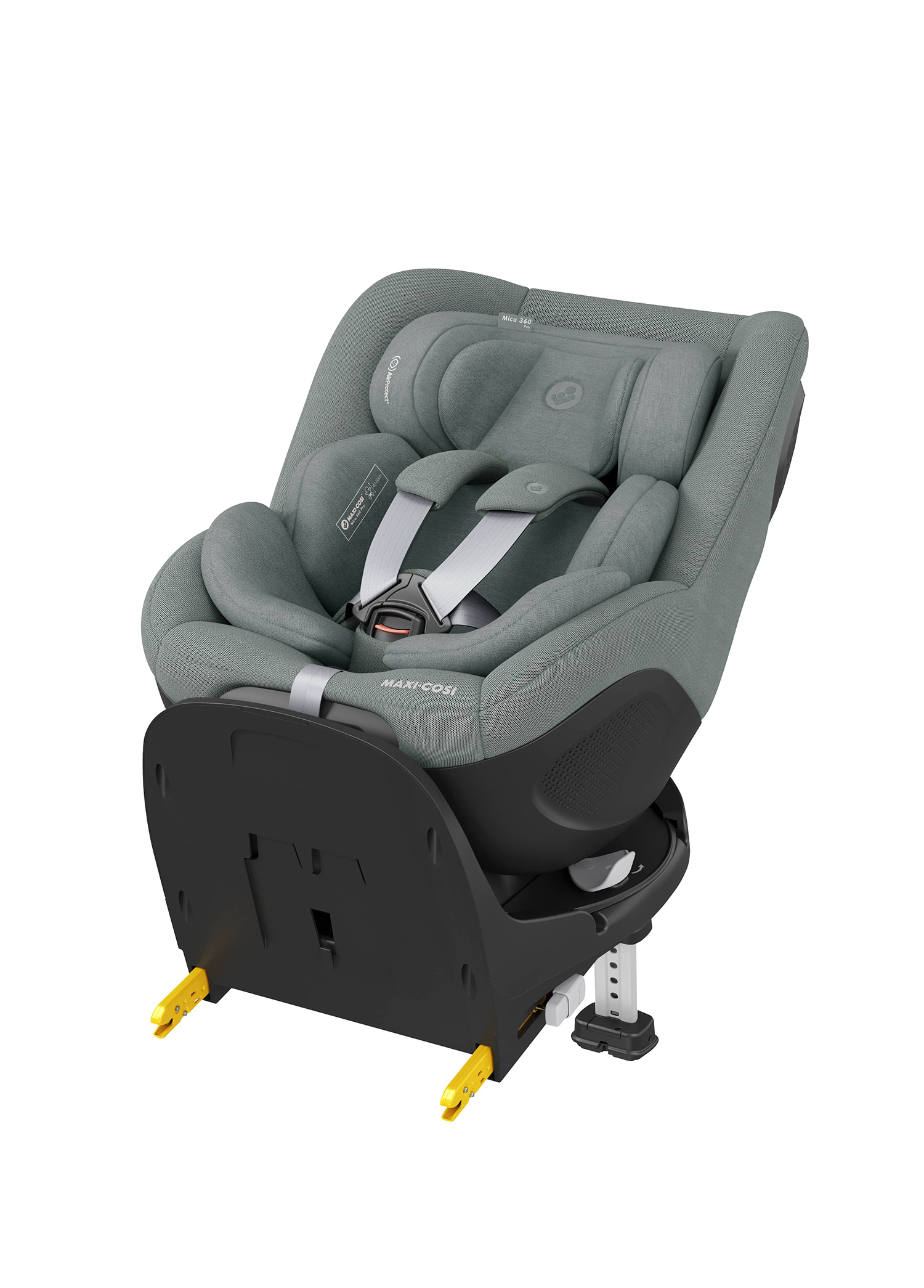 Mica 360 Pro I-Size SlideTech Kızaklı İsofix'li 360° Dönebilir Yatabilir 0-18 kg Authentic Grey Bebek Oto Koltuğu