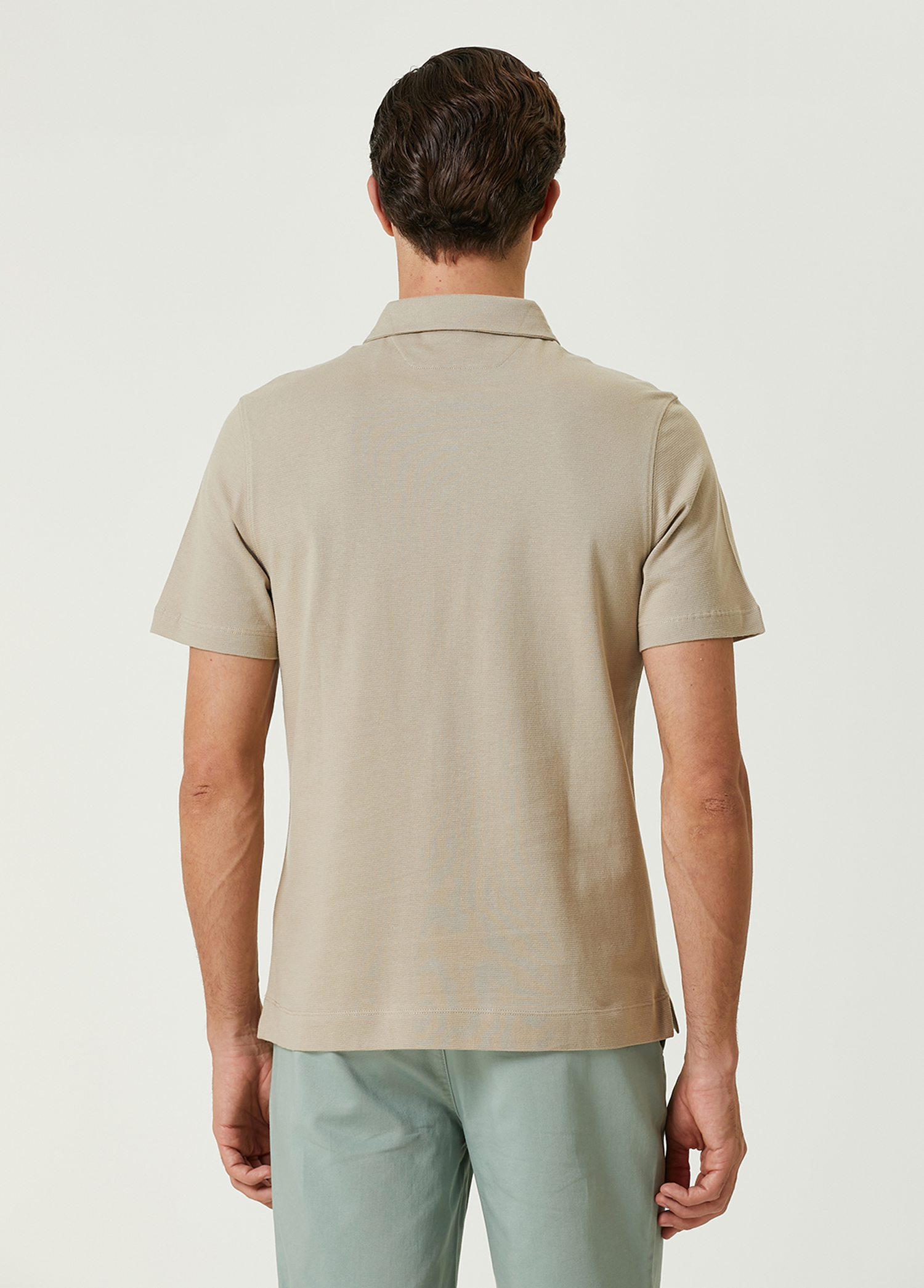 Comfort Fit Vizon Polo Yaka T-shirt_4