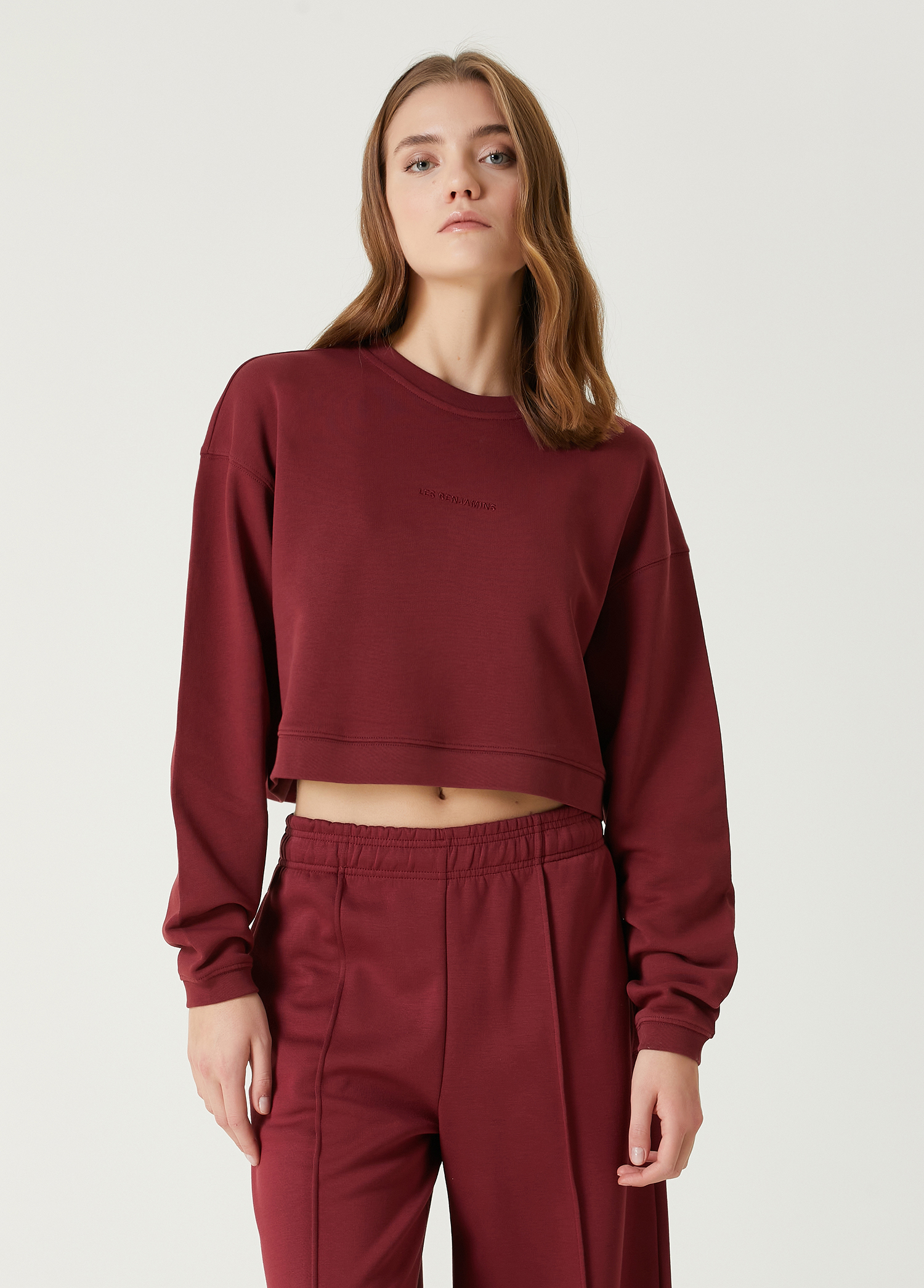 Bordo Crop Sweatshirt