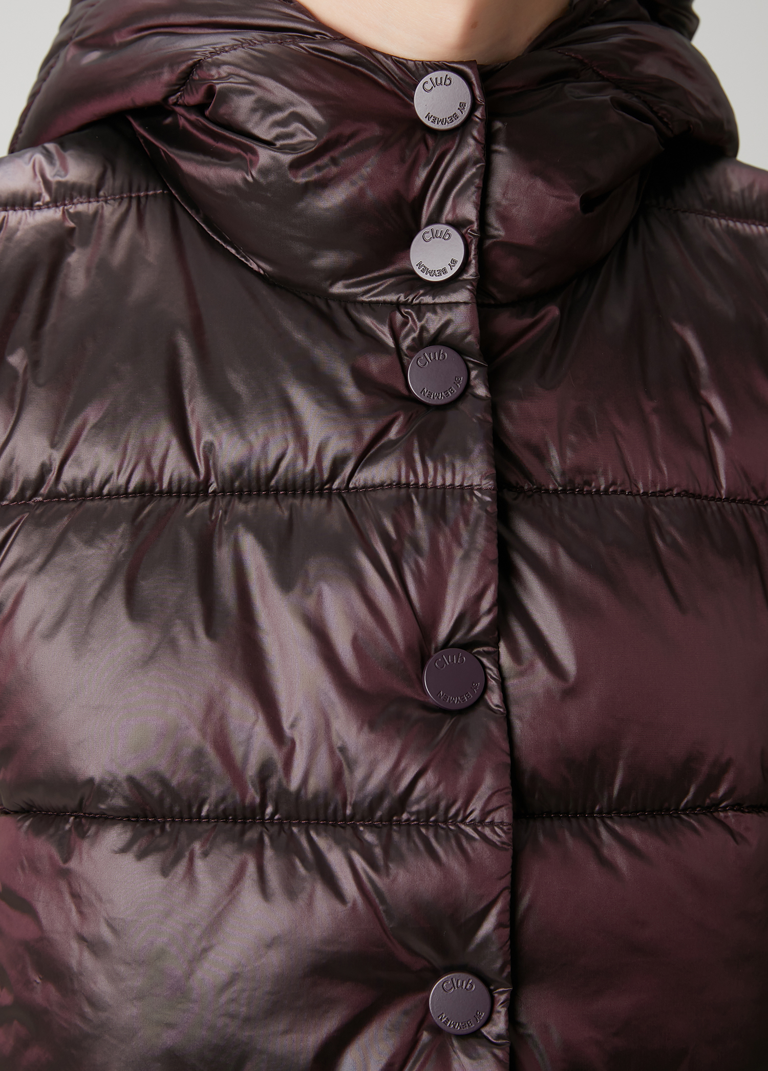 Mürdüm Kapitoneli Puffer Yelek_4