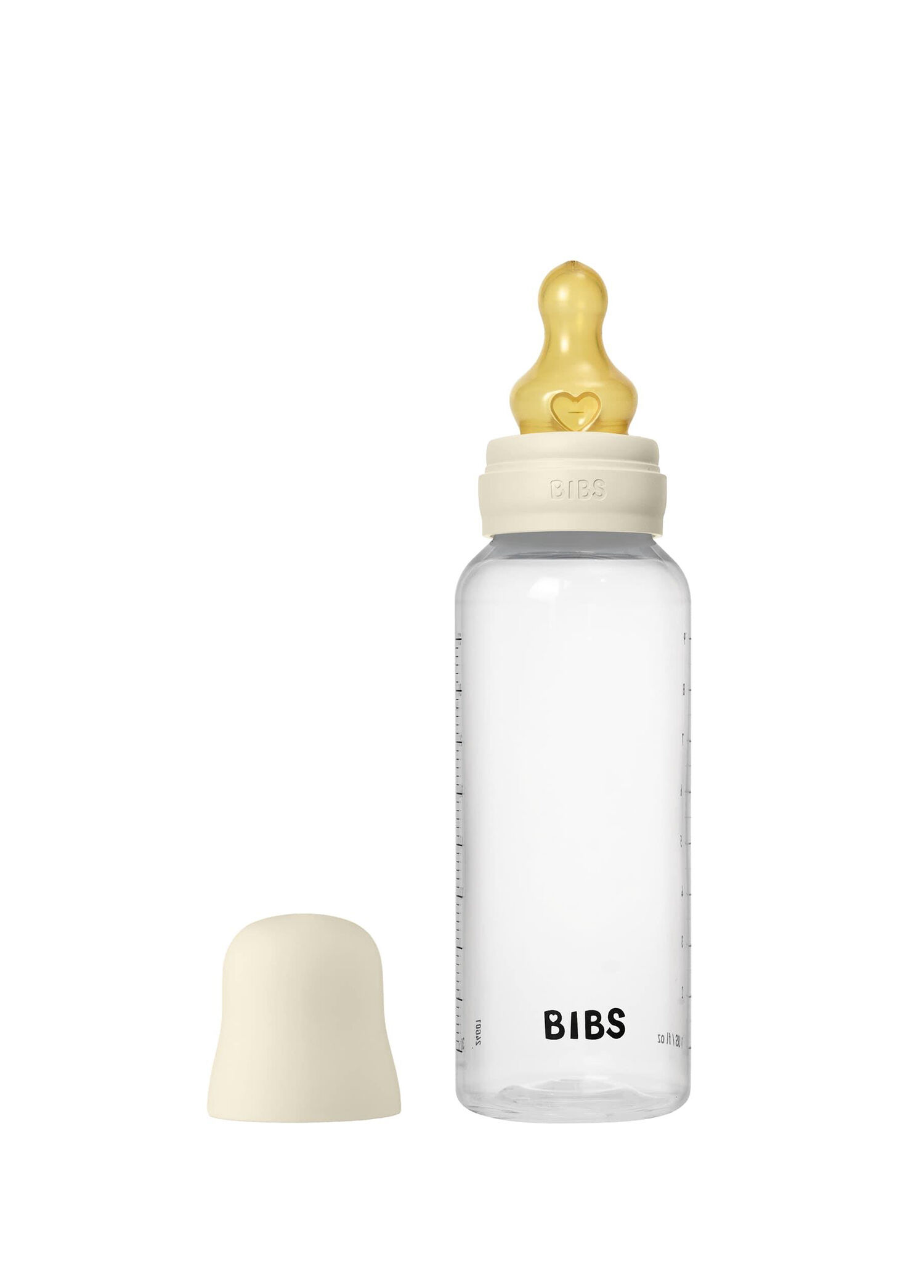 Baby PP Bottle Ivory Bej Kauçuk Uçlu 6+ Ay Anti-Kolik Yavaş Akış Biberon 270 ml