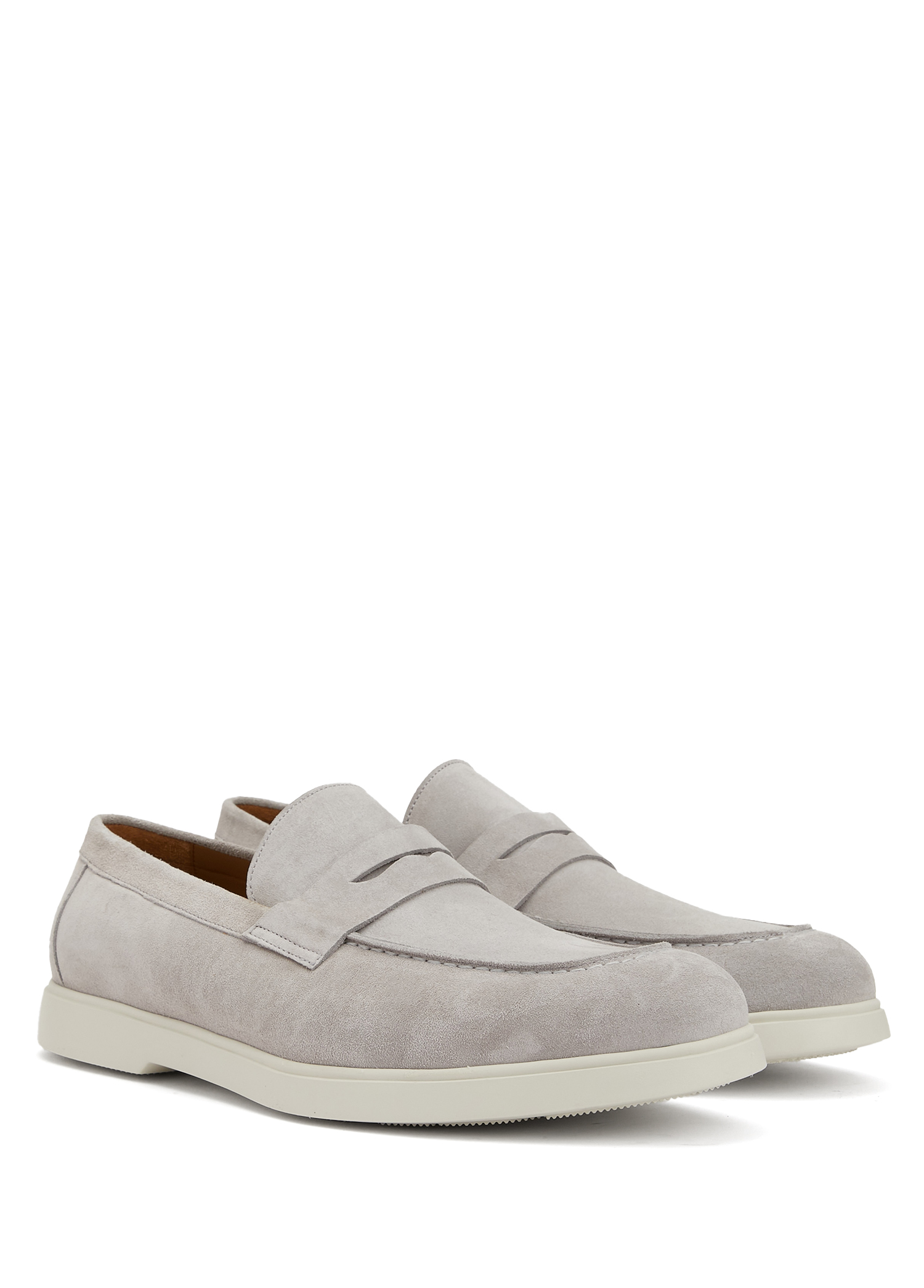 Gri Erkek Süet Loafer_1