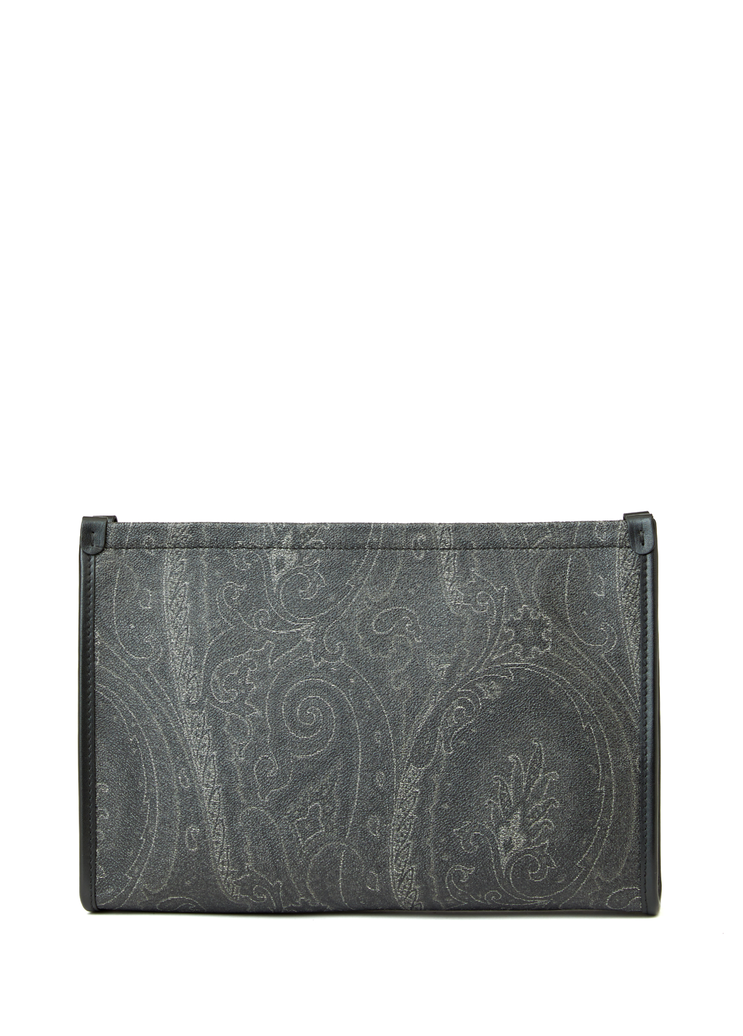 Black Etro Black Men Black Ethnic Patterned Men's Clutch