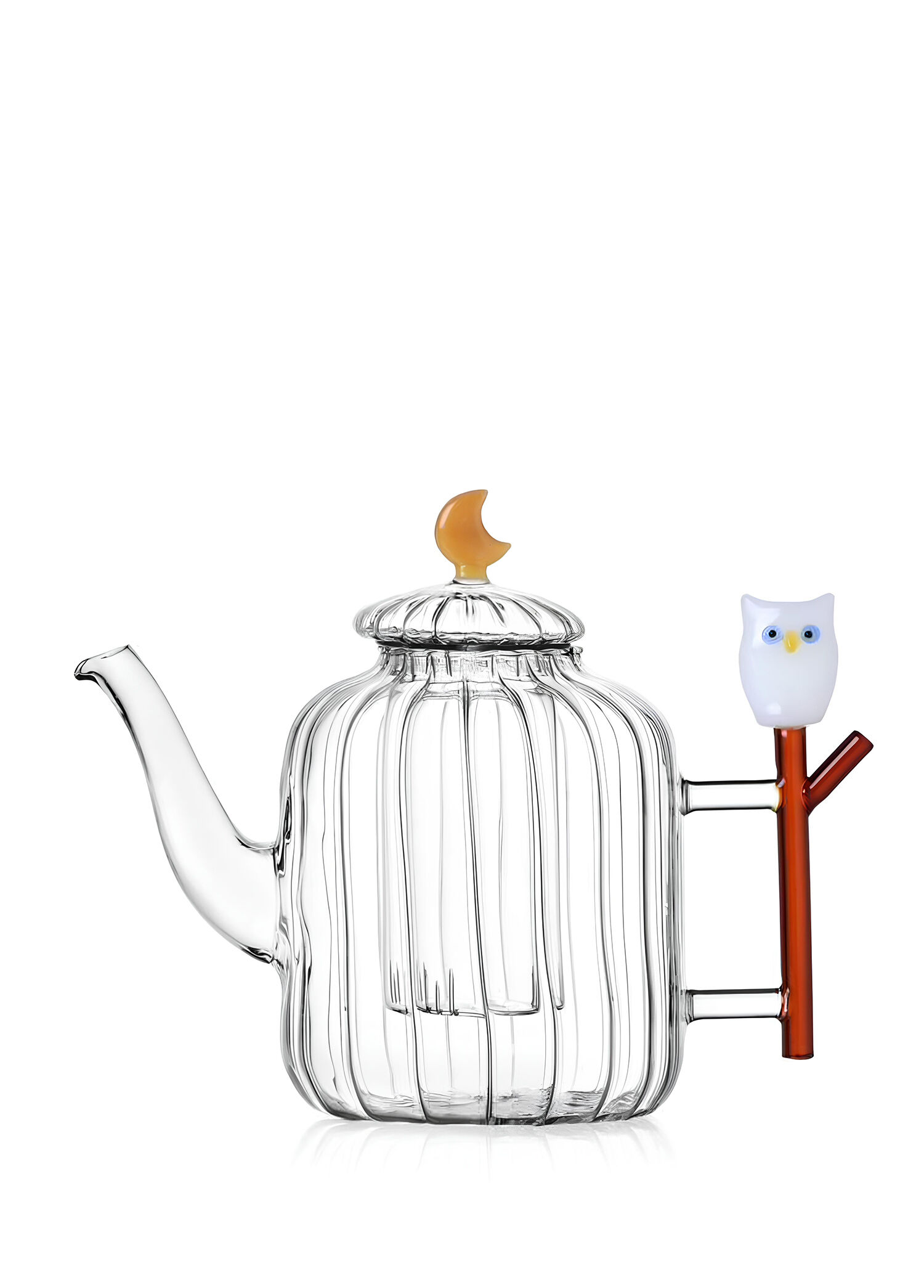 Baykuş Figürlü Cam Teapot