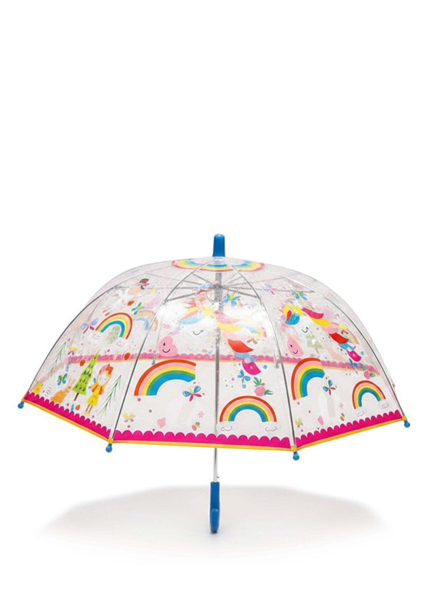 Rainbow Fairy Renk Değiştiren Şeffaf Kız Çocuk Şemsiye