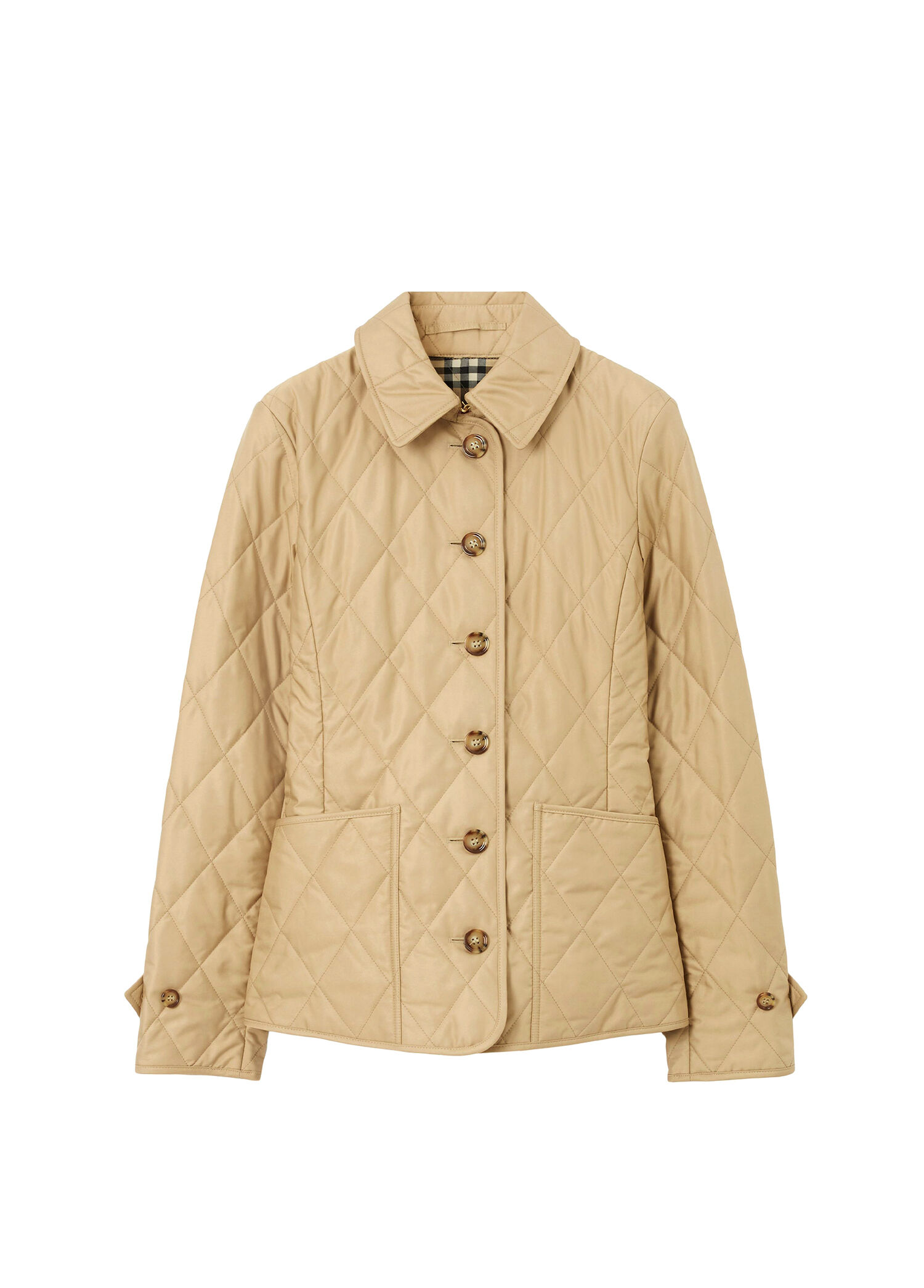 Burberry Bej Kadın Quilted Thermoregulated Bej Kapitone Kadın
