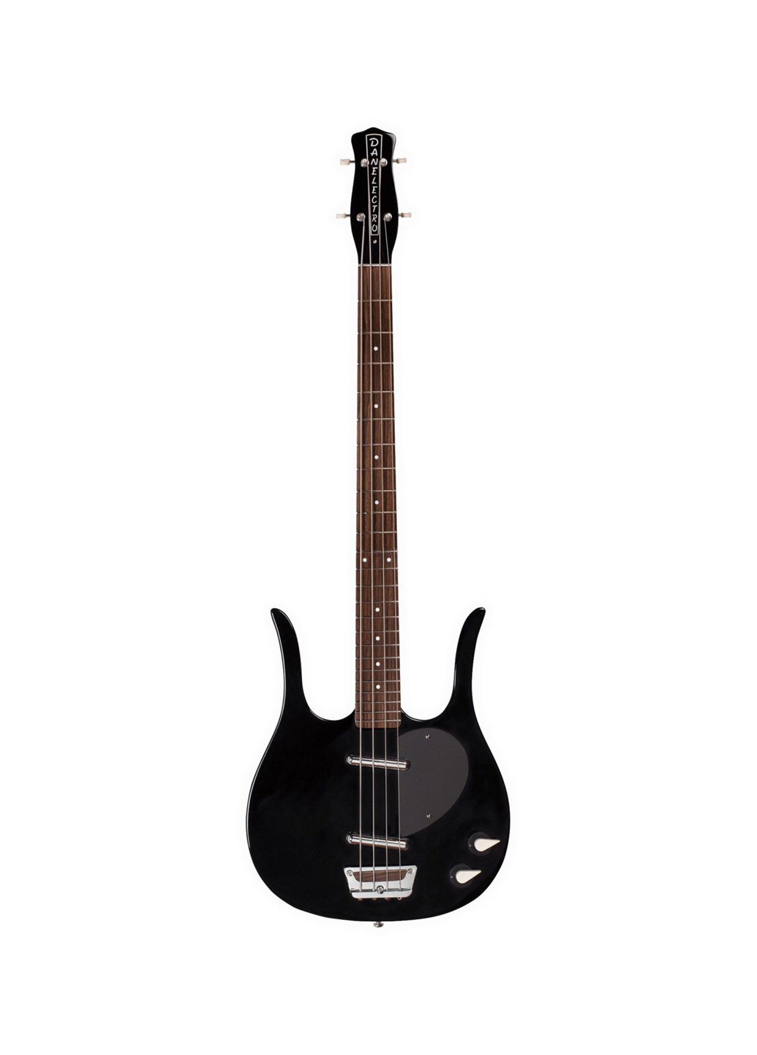 D58LHBBLK Danelectro 58 Longhorn Siyah Bas Gitar