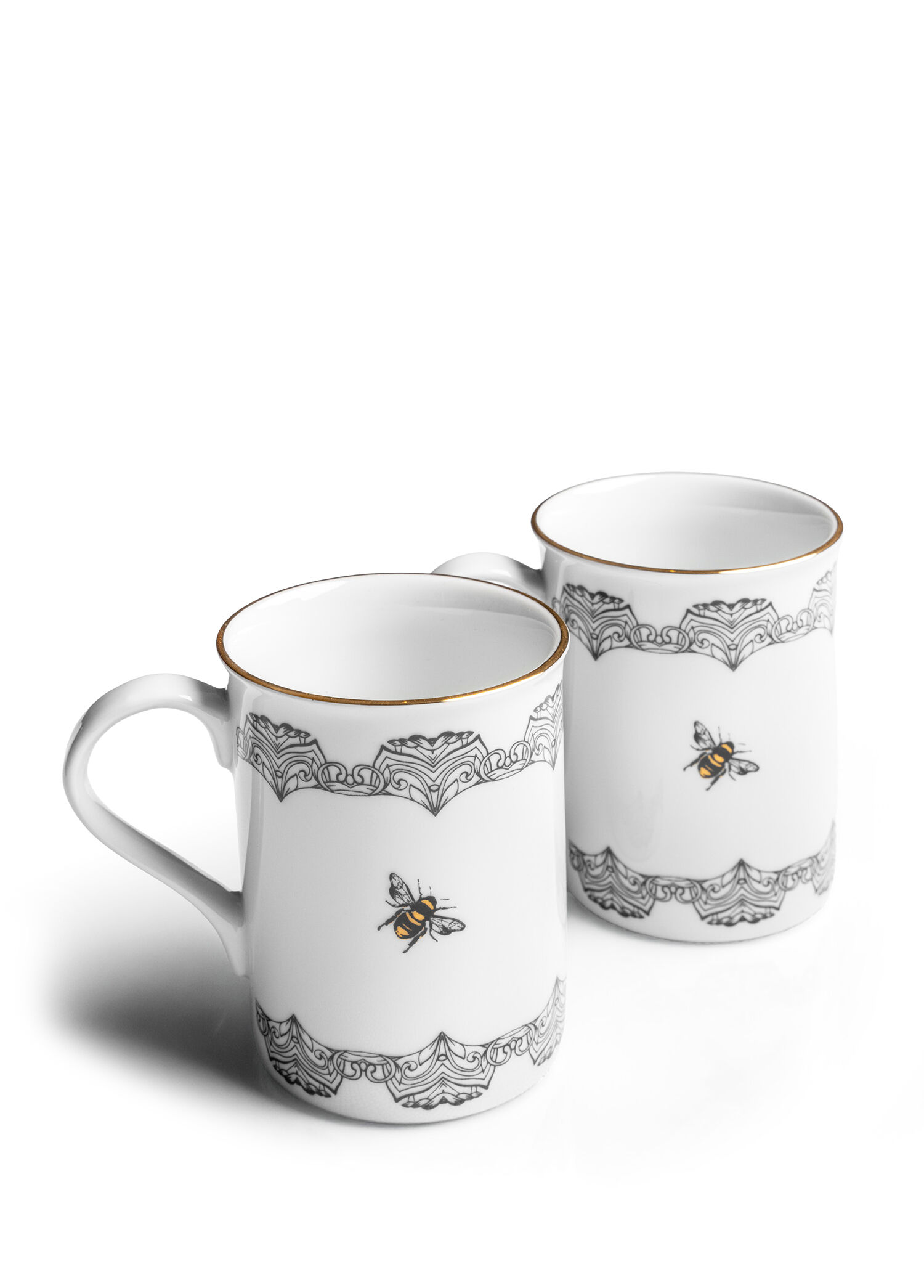 Bee Happy Collection Arı Figürlü 2'li Kupa Set