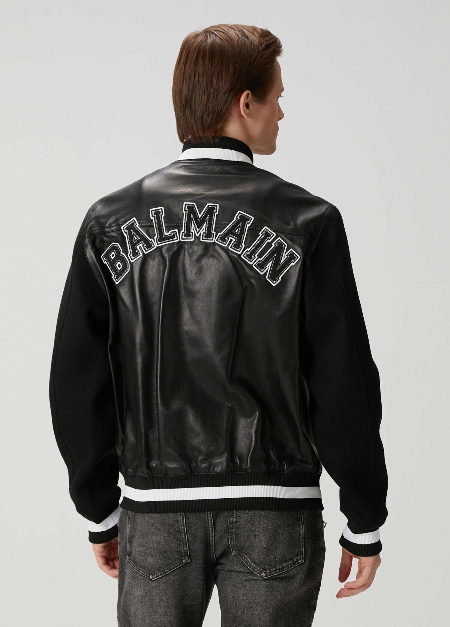Balmain - Black Leather Jacket