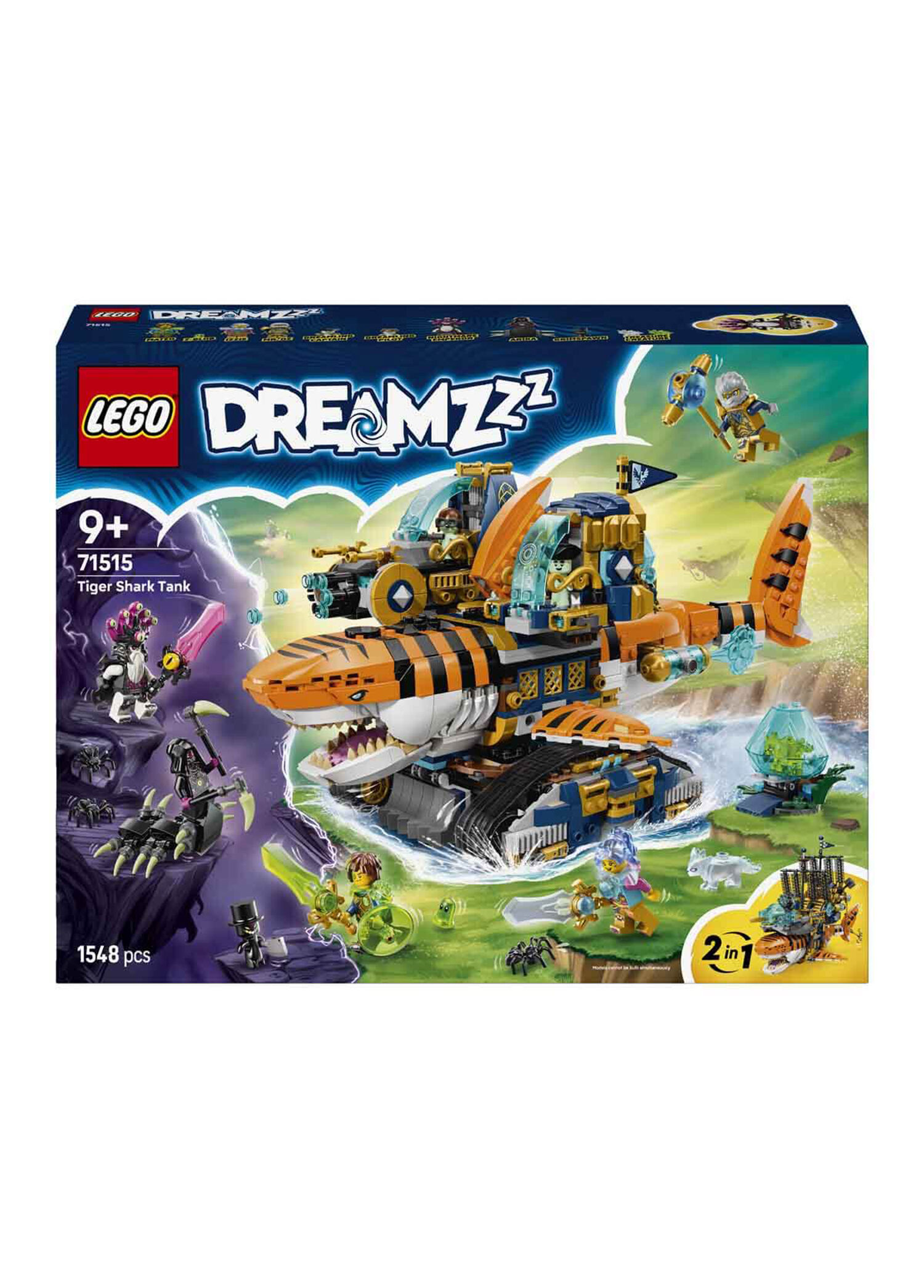 LEGO - Dreamzzz Kaplan Köpek Balığı Tankı 2 Yapım Seçeneği ve 5