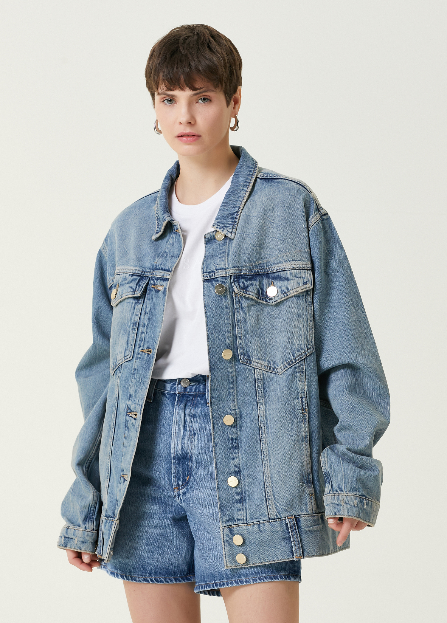 Willow Açık Mavi Oversize Denim Ceket