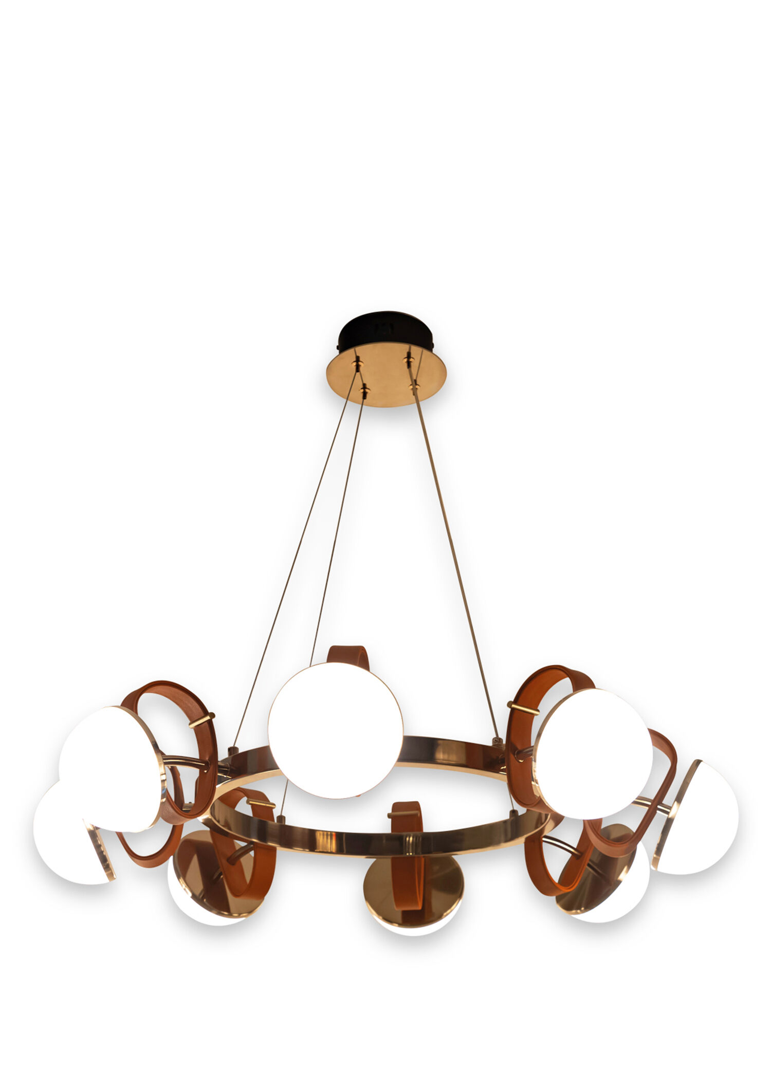 Nepal Platin 10'lu Soft Cam Sarkıt Avize 95 cm