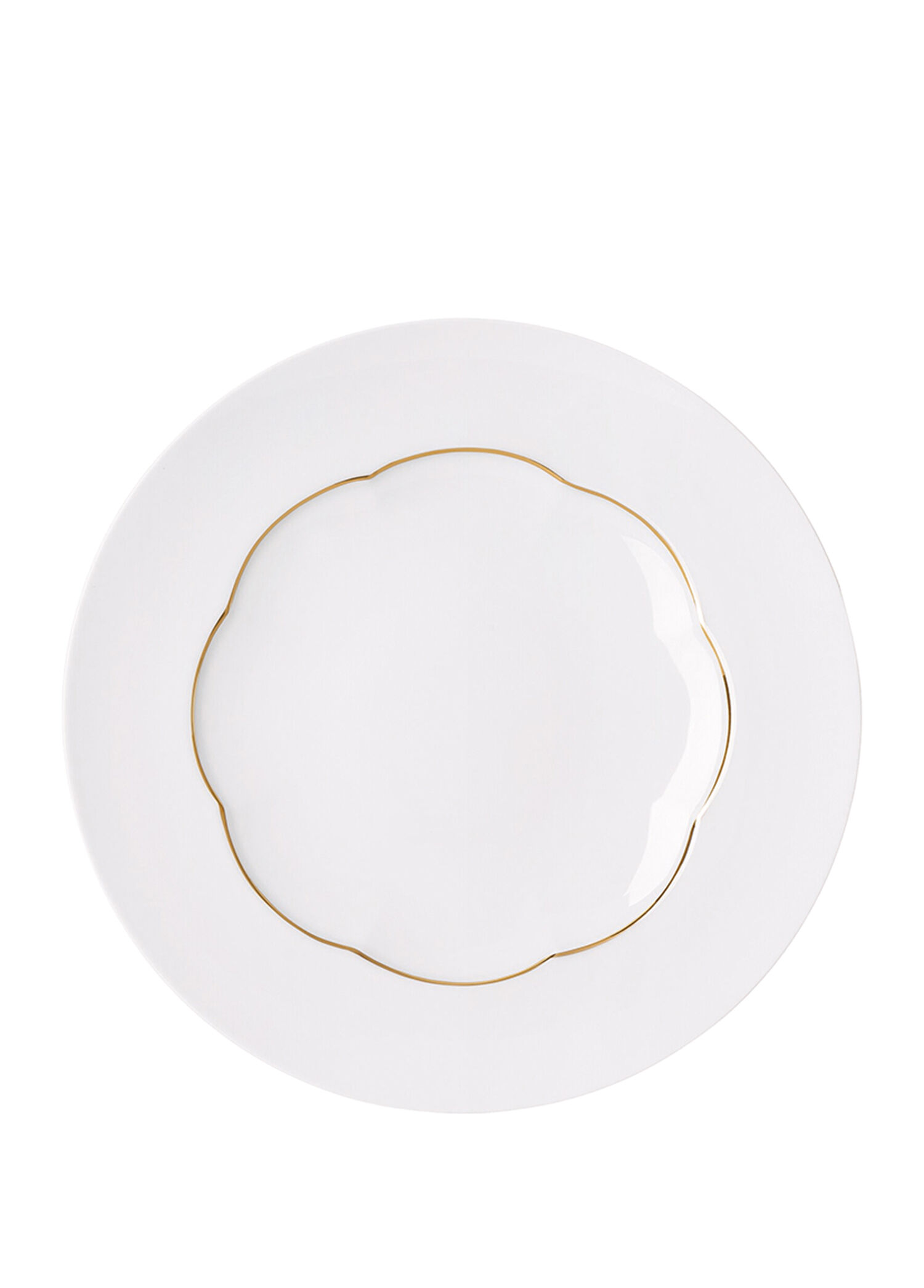 Sonetto Oro Beyaz Porselen Pasta Tabağı 23 cm