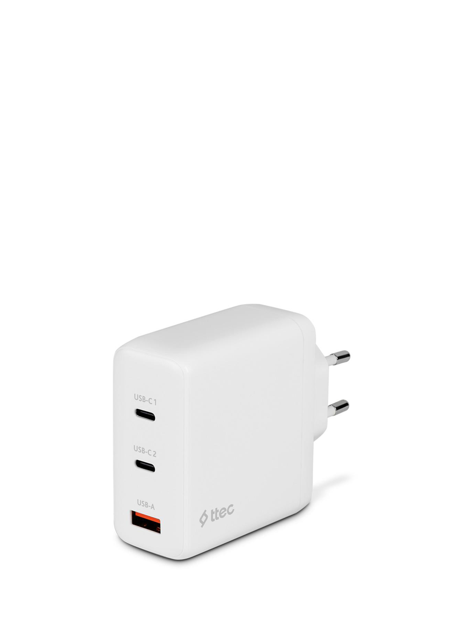 2SCG04 SmartCharger Trio GAN 120W PD 2 USB-C+USB-A Beyaz Seyahat Hızlı Şarj Güç Adaptörü