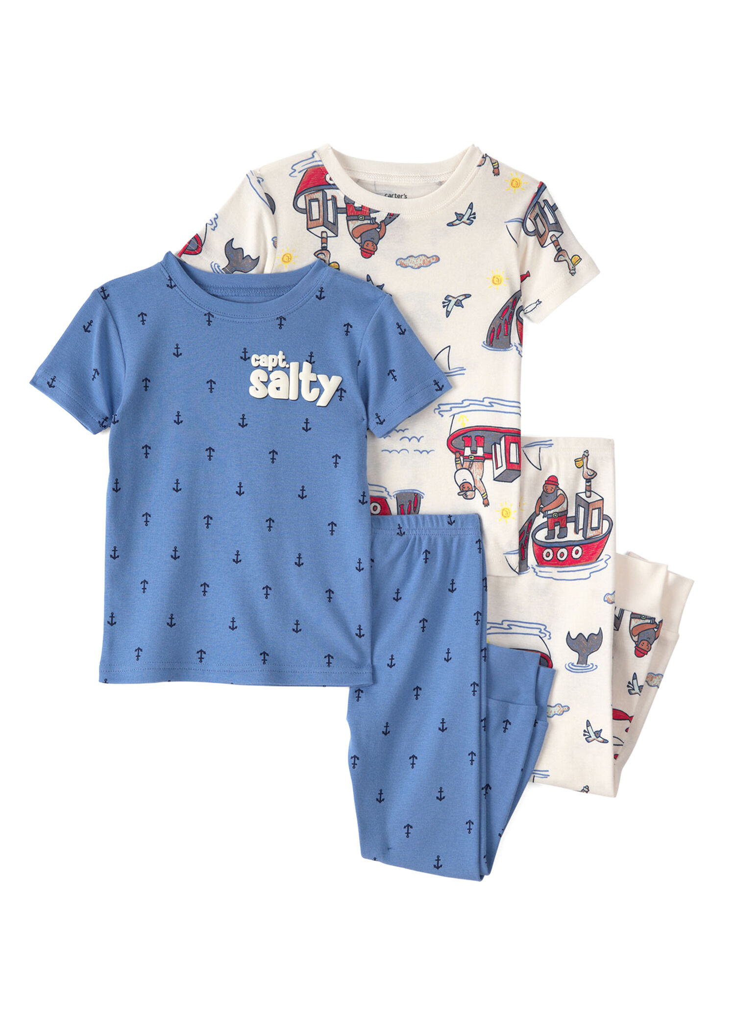 Renkli T-Shirt Pantolon Erkek Çocuk Pijama Set