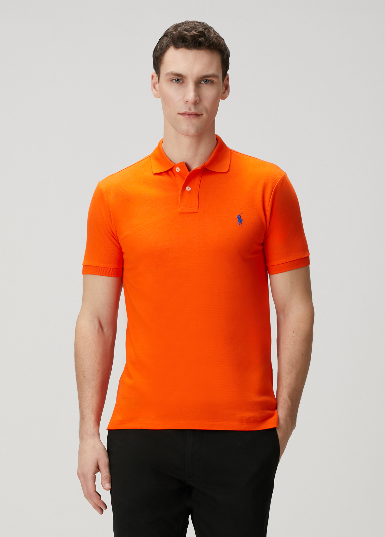 Turuncu Polo Yaka T-shirt