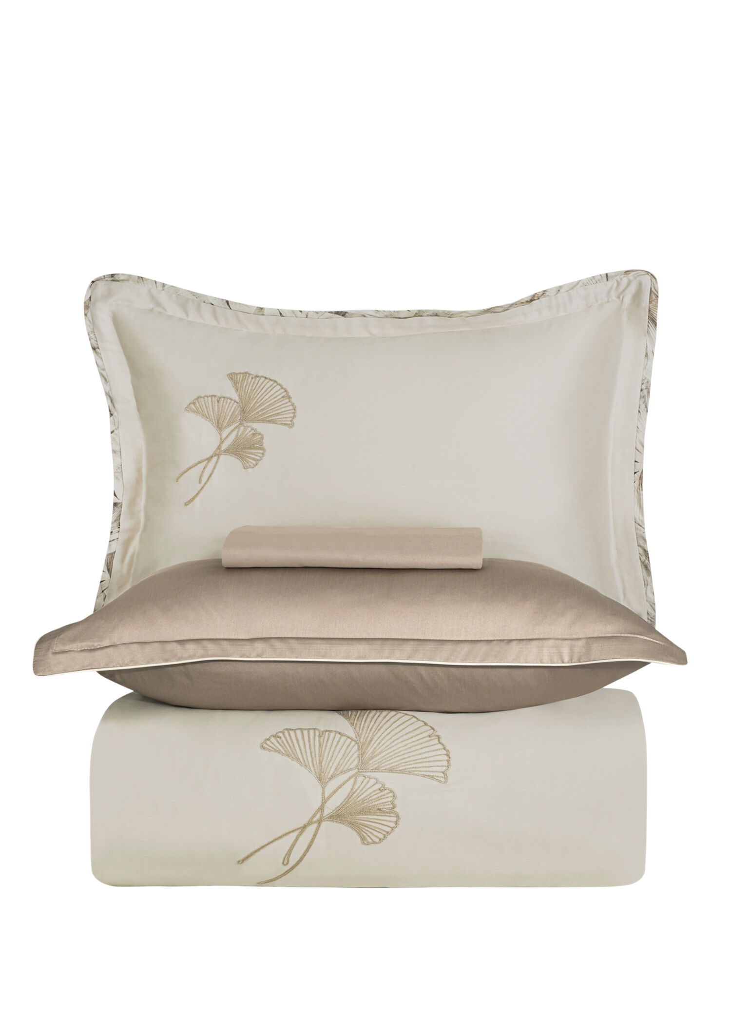 Edlin Bej %100 Mısır Pamuğu King Size Nevresim Takımı 240 x 220 cm