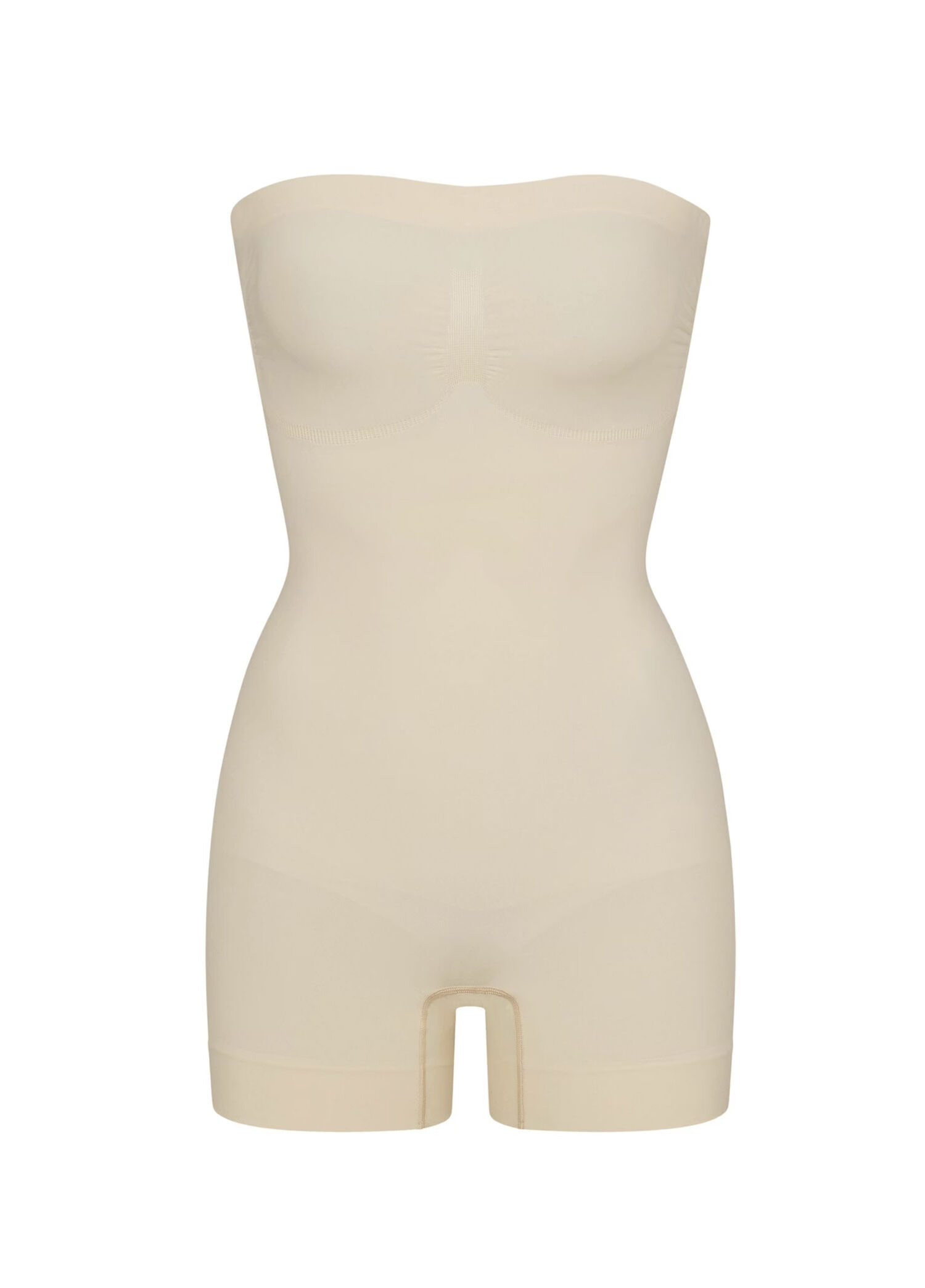 Nude Straplez Kısa Body