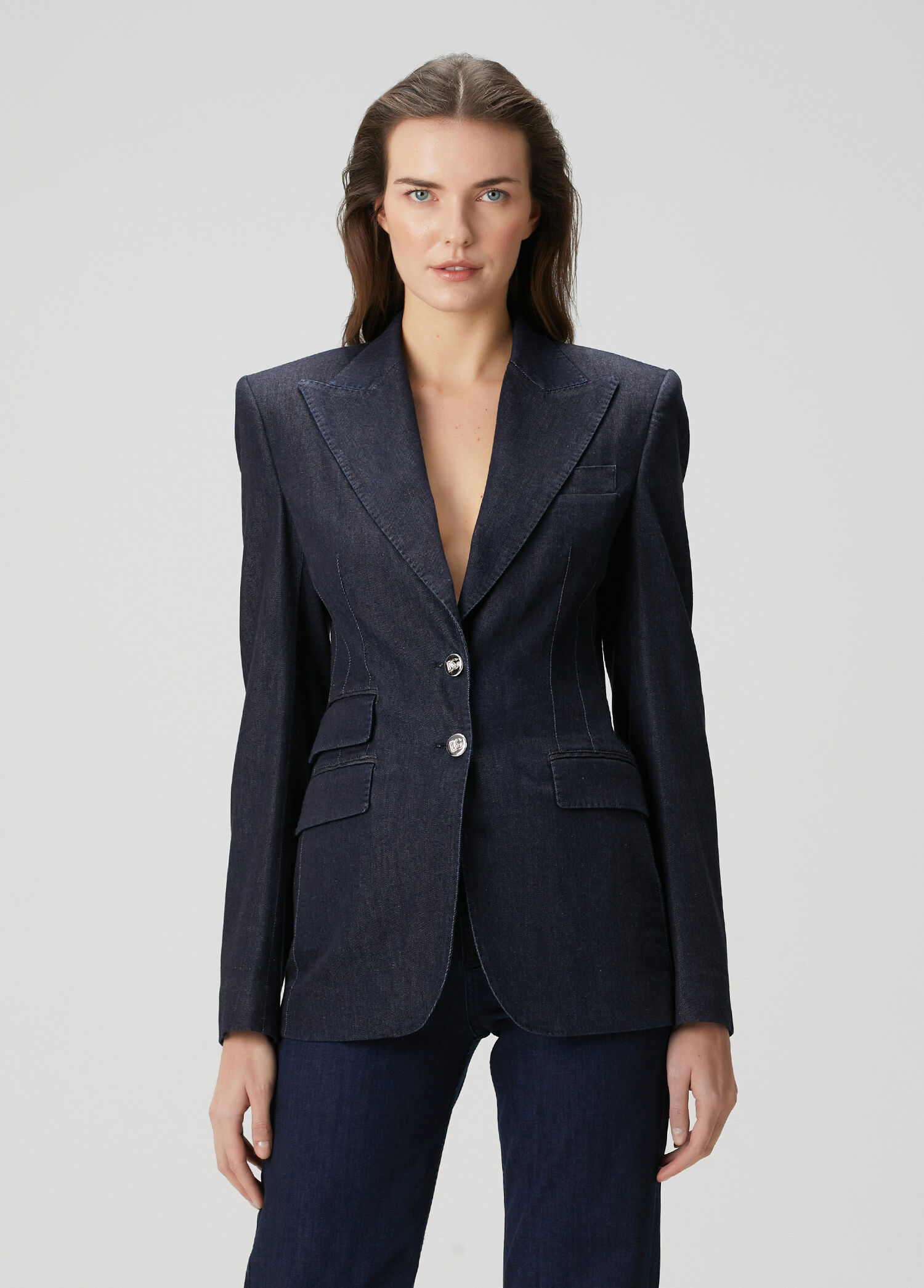 Lacivert Denim Ceket
