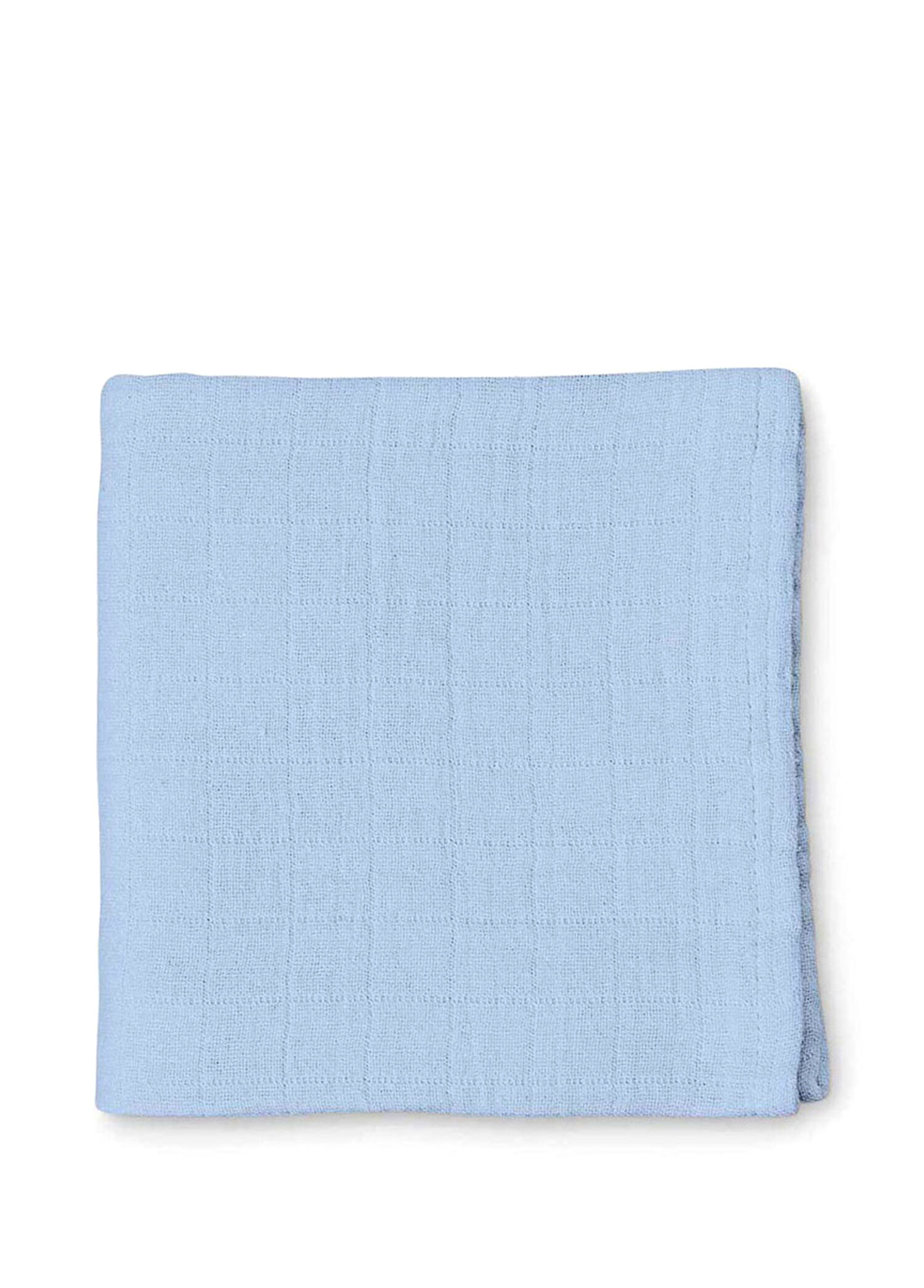 %100 Pamuk Endless Blue Müslin Bebek Örtüsü 100x100 cm