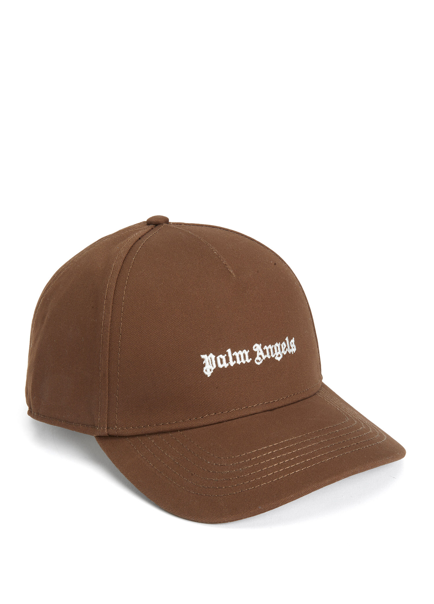 Brown Logo Embroidered Men's Hat