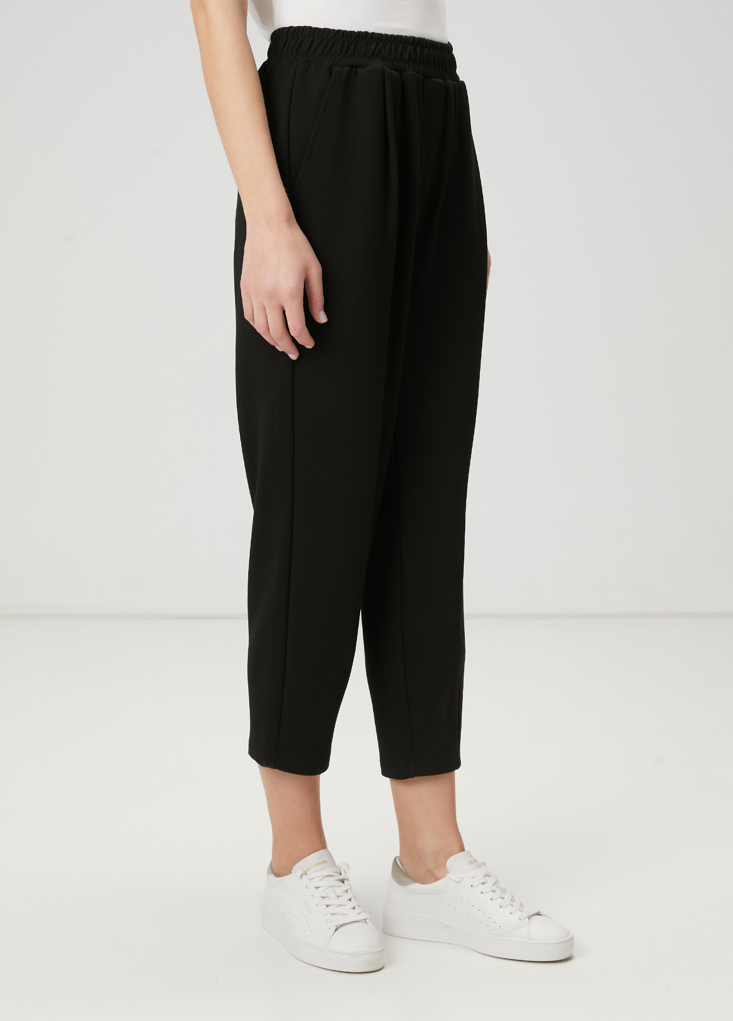 Siyah Slouchy Formlu Eşofman Altı_3