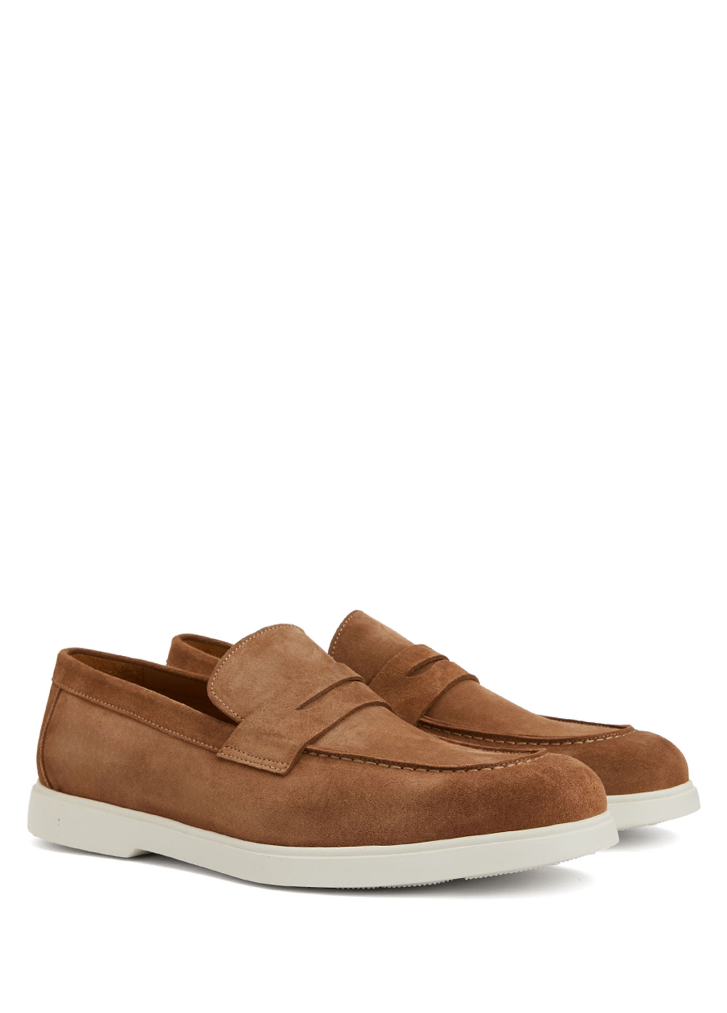 Taba Bant Detaylı Erkek Süet Loafer_6