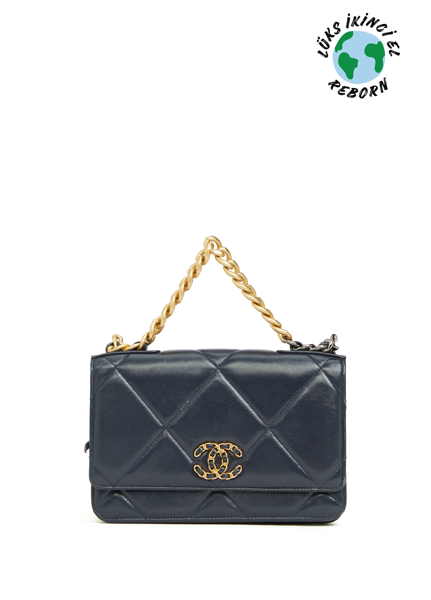 Beymen Reborn - Chanel 19 Wallet On Chain Çanta - Siyah