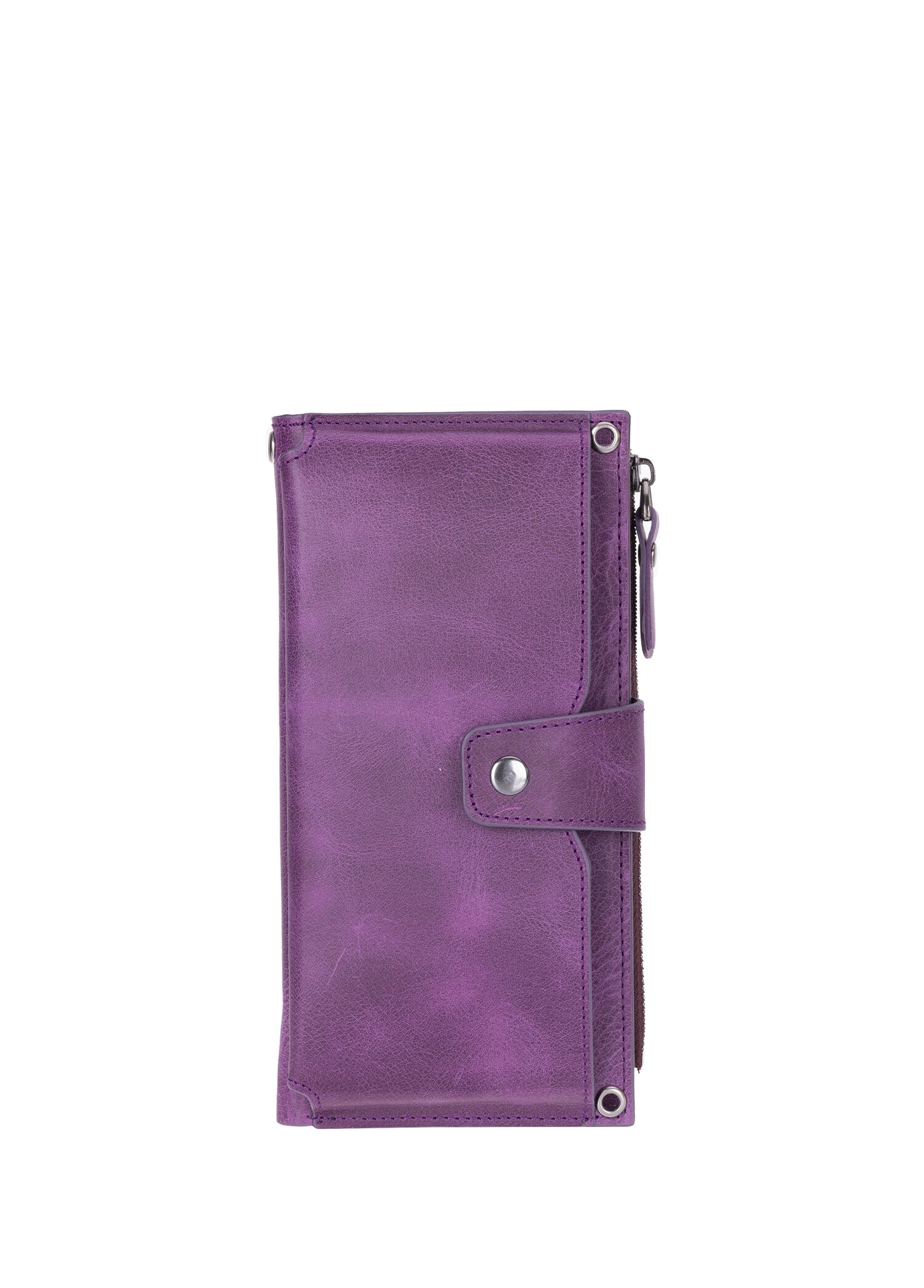 Lozan Strap Mulberry Velvet Deri Çapraz Askılı Kadın Cüzdan Çanta