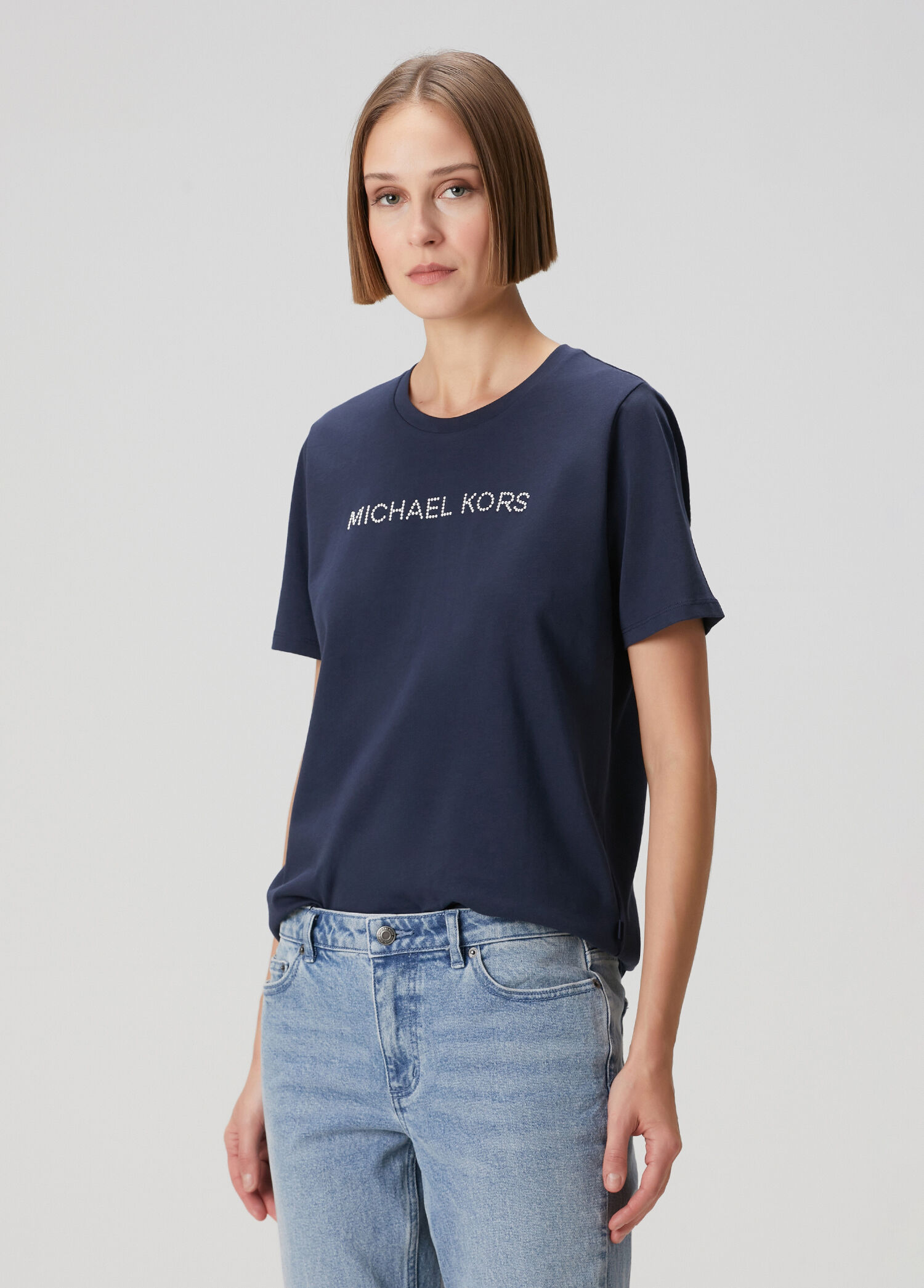 Lacivert Logolu Sweatshirt