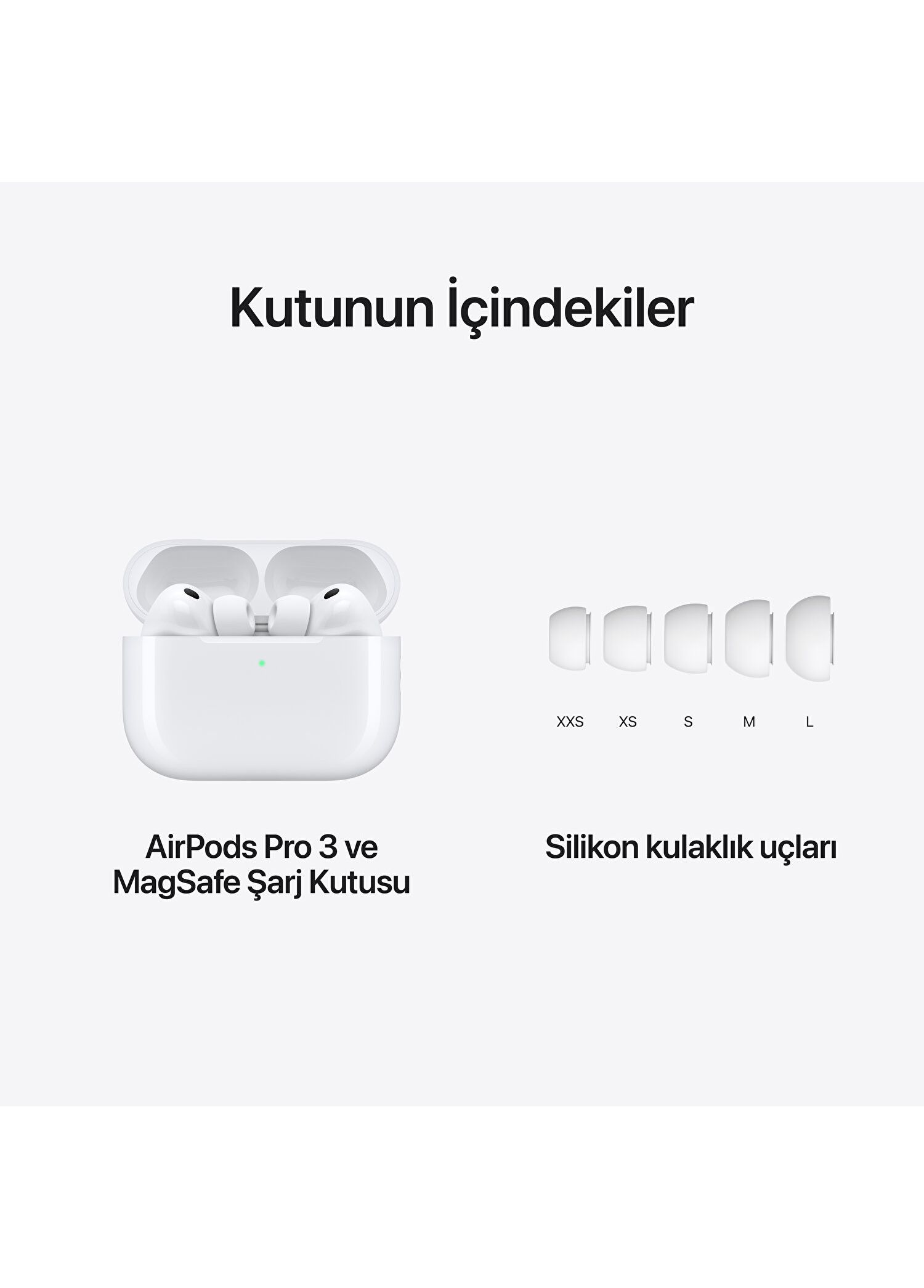 Apple - AirPods Pro 3 Kulak İçi Bluetooth Kulaklık MFHP4TU/A - Beyaz