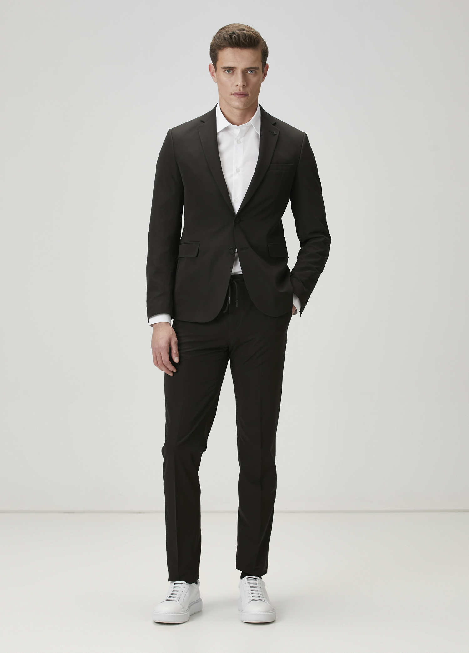 Drop 6 Slim Fit Siyah Takım Elbise_1