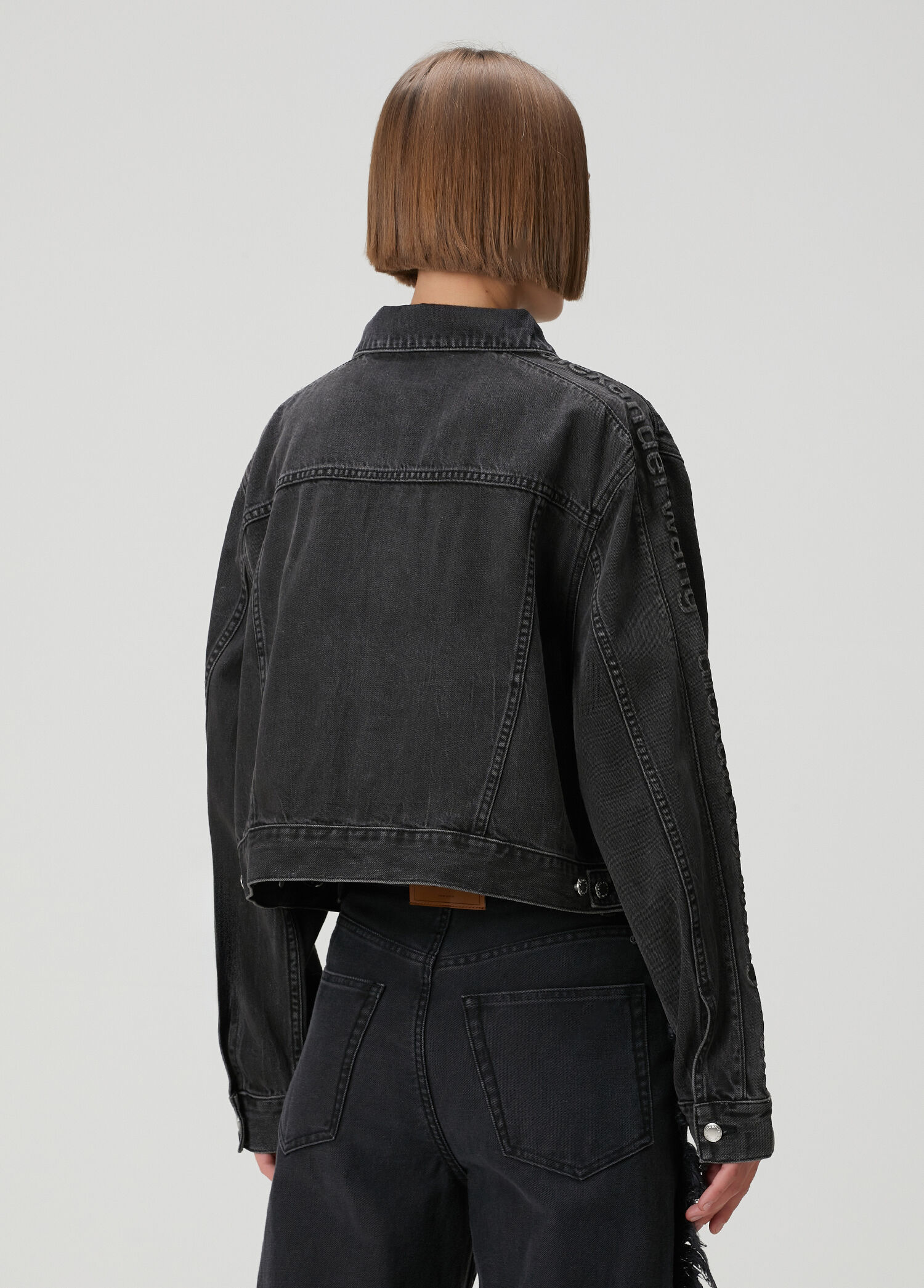 T by Alexander Wang Siyah Kadın Siyah Denim Ceket 1910175 | Beymen