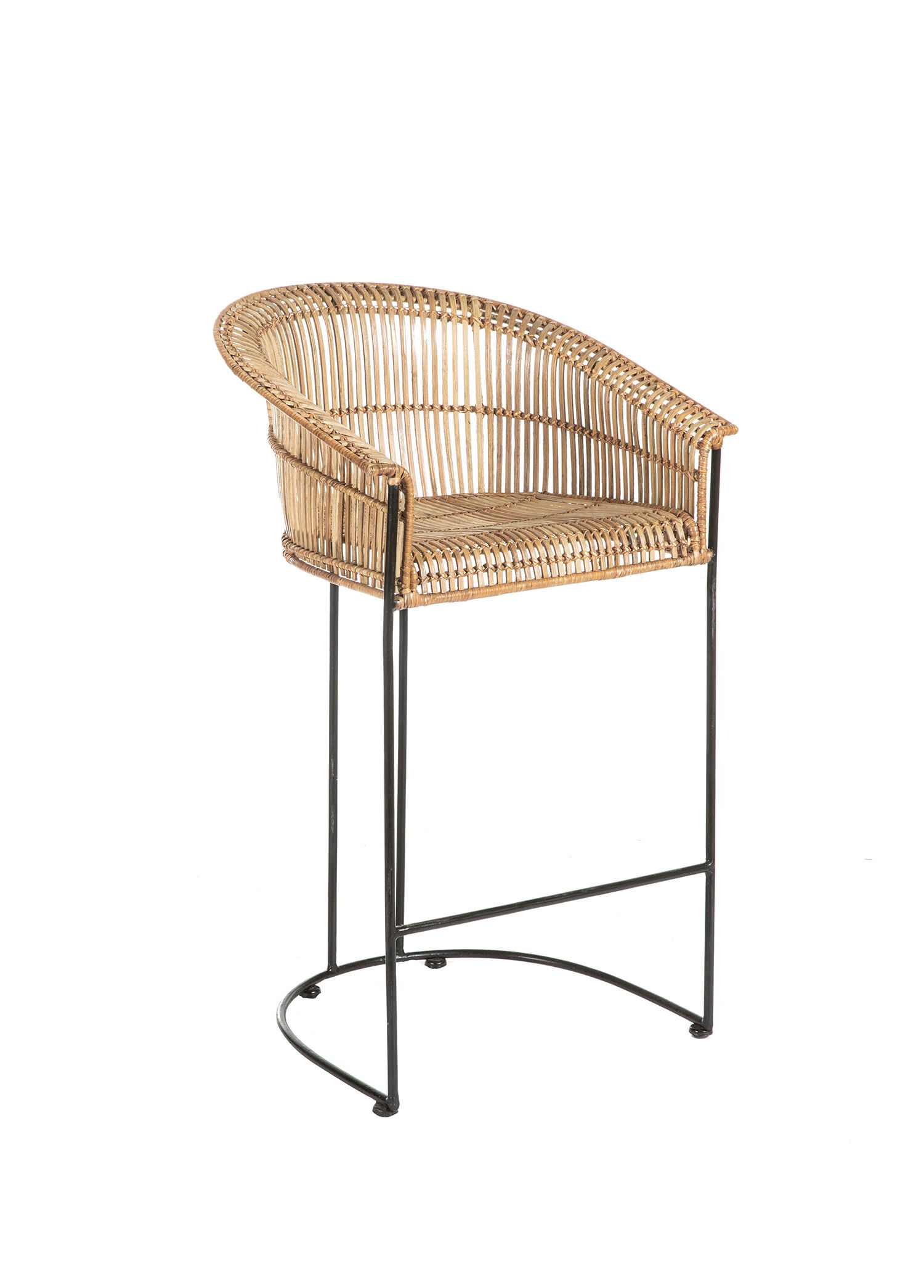 Tiwi Natural Rattan Bar Sandalyesi
