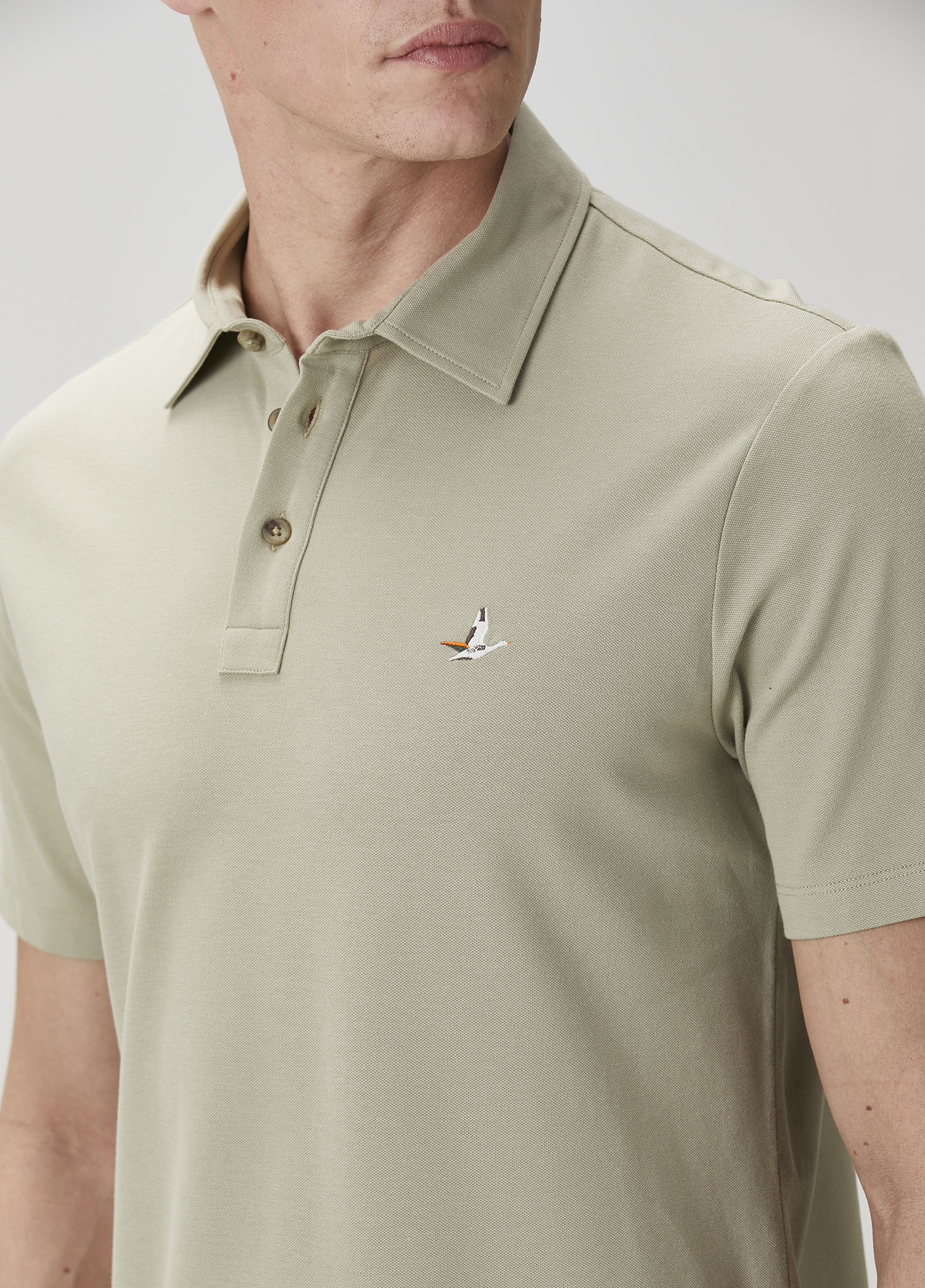 Comfort Fit Yeşil Polo Yaka T-shirt_5
