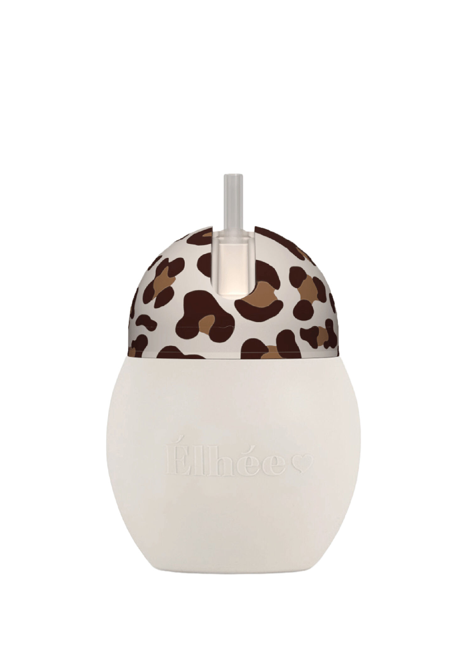 Bej Leopar Desenli Sızdırmaz Alıştırma Bardağı 240 ml