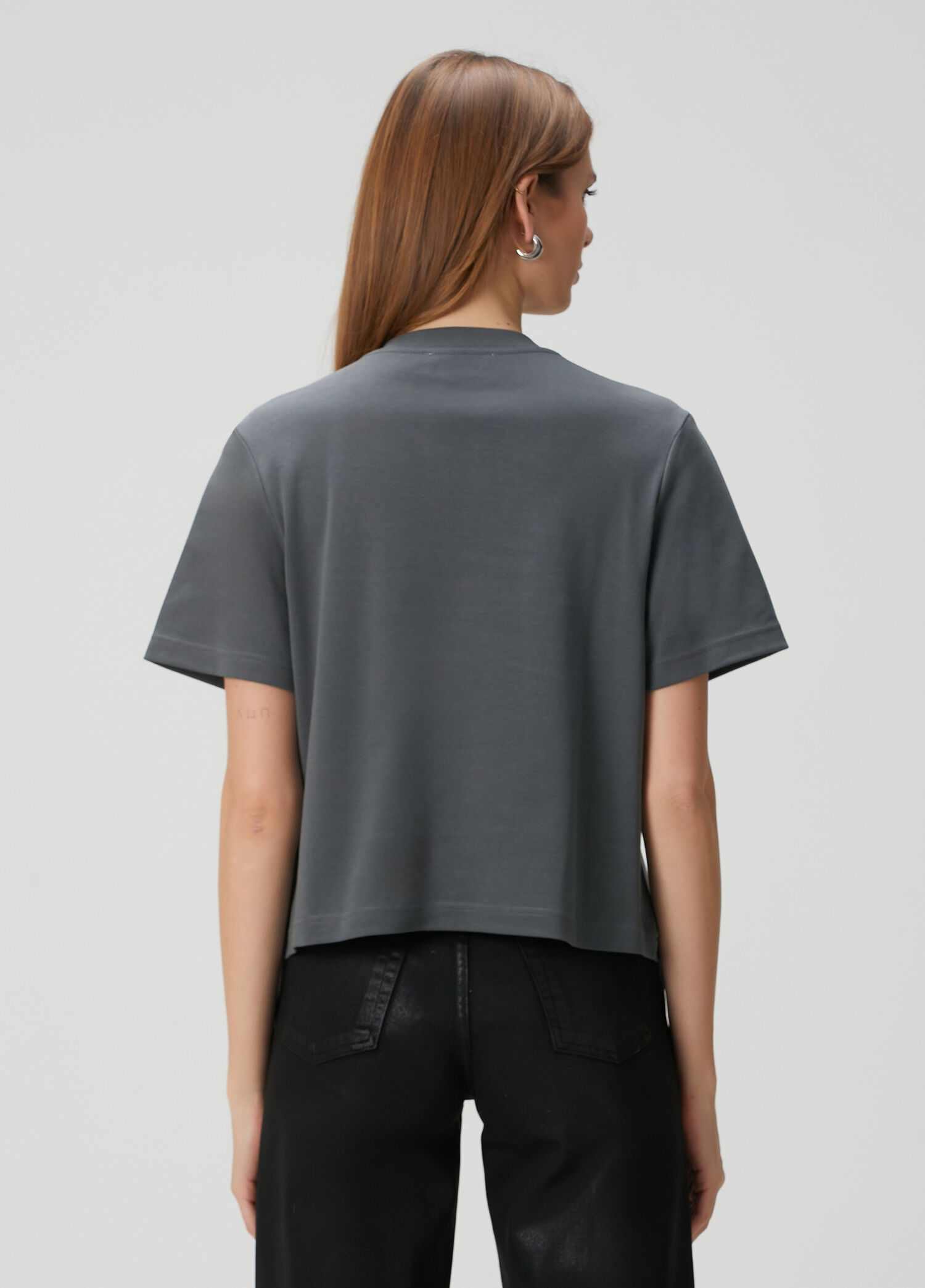 AllSaints Gri Kadın Lisa Haven Gri Organik Pamuk T-shirt 1876970