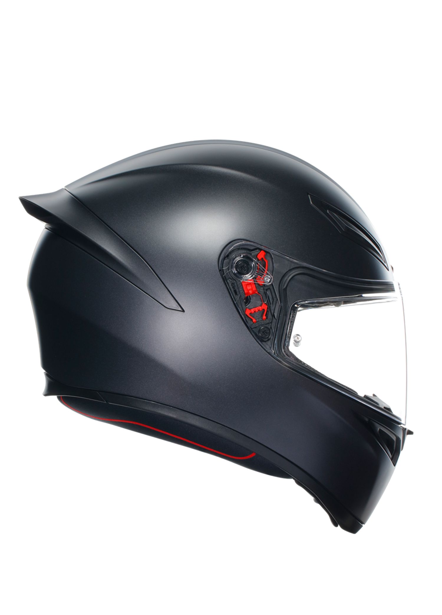 Agv - K1 S Mono Matt Black Kapalı Motosiklet Kaskı - Çok Renkli