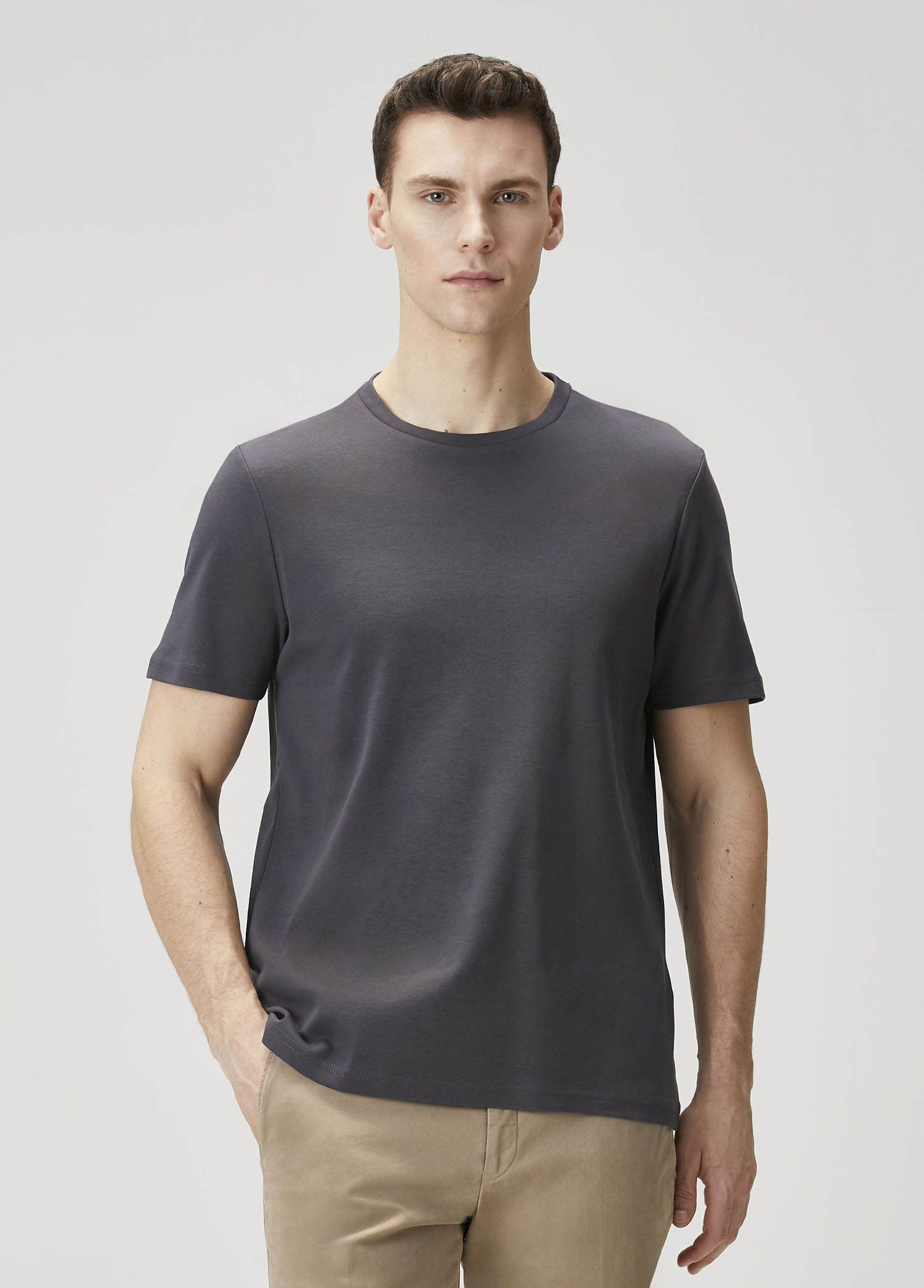 Regular Fit Antrasit T-shirt