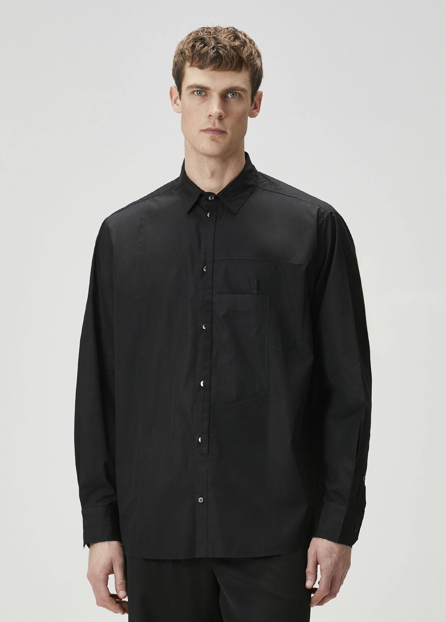 Black Poplin Shirt