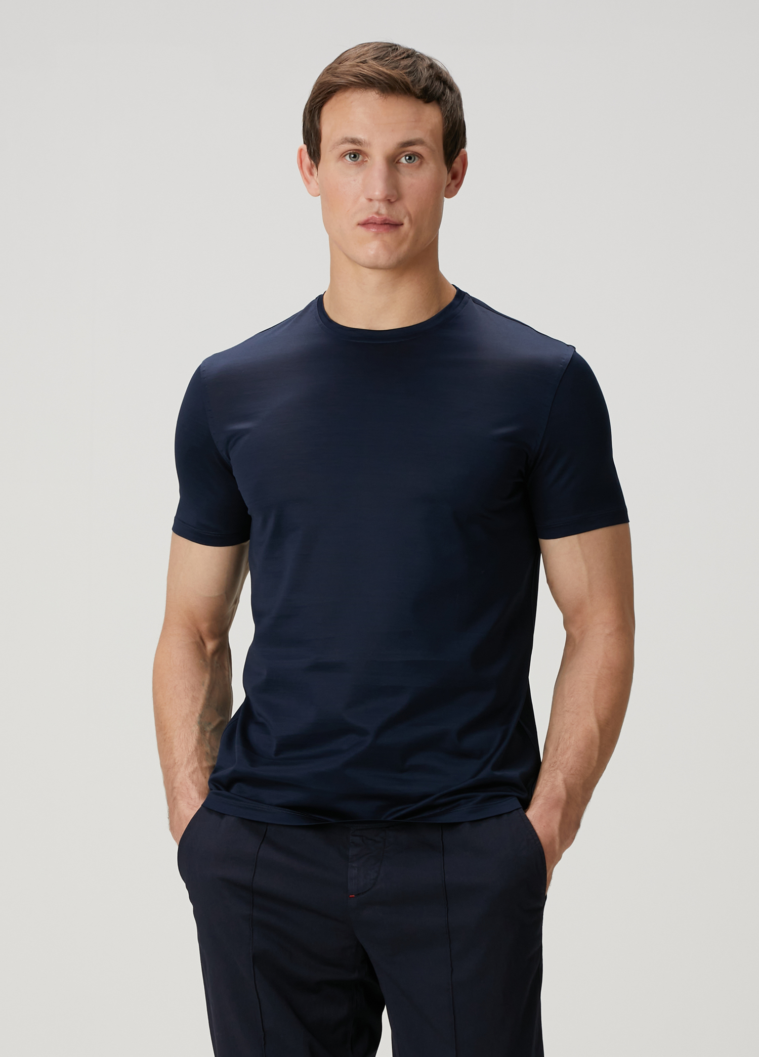 Lacivert Basic T-shirt