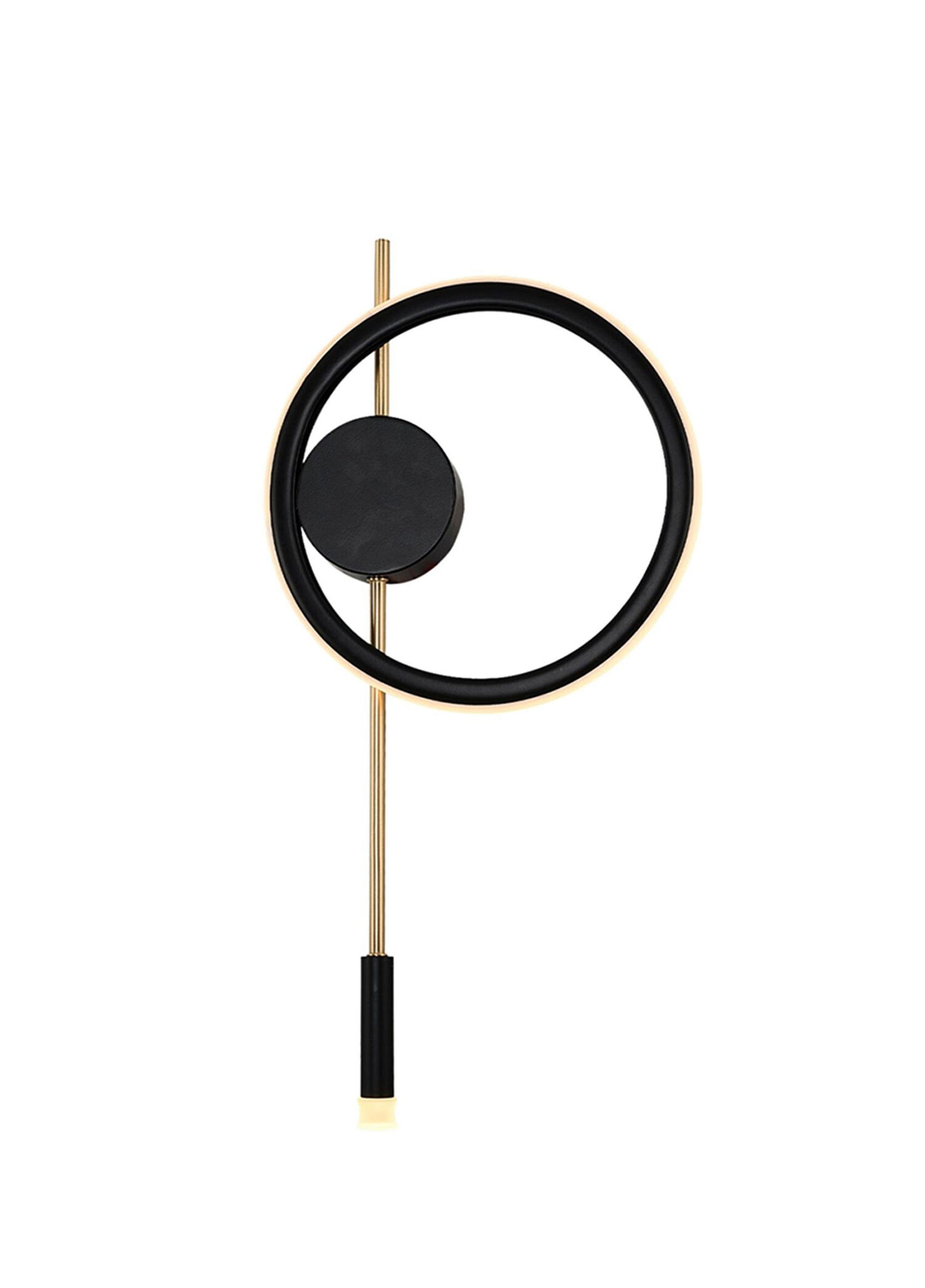 Saturn Siyah Metal Led Pano Aplik